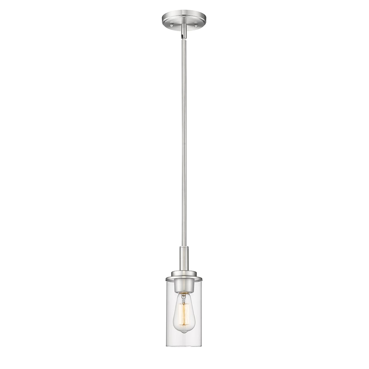Janna 4" Brushed Nickel Mini Pendant Light