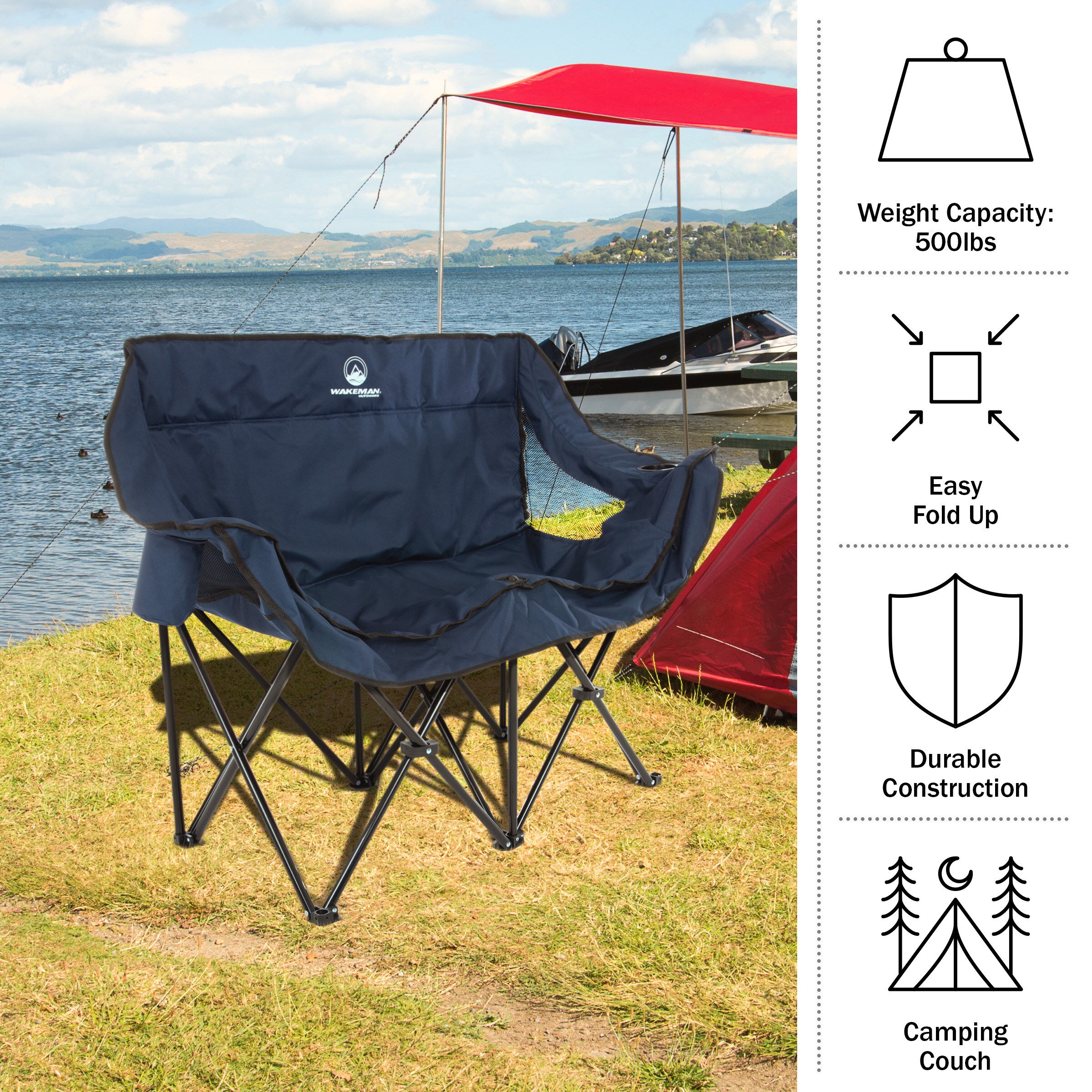 Wakeman 75-CMP1110 Beach-Camping-Chairs - View #3