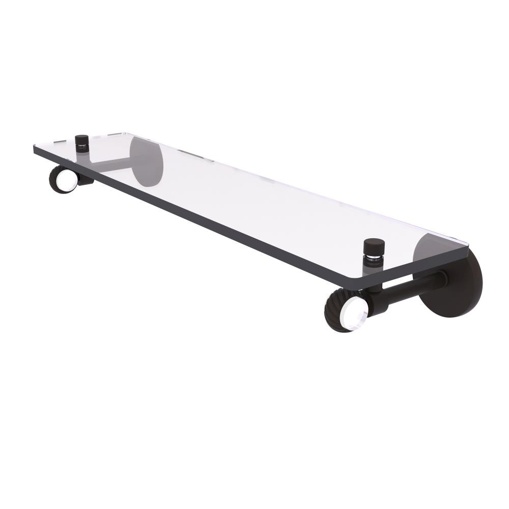 Allied Brass CV-1T-22-ORB Clearview Oil-rubbed Bronze Wall mount Bathroom Shelf ( 22-in x 3.3-in x 5-in )