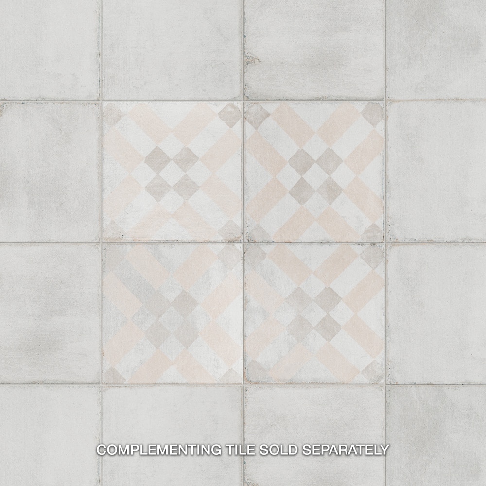 Barcelona White Matte Porcelain 6" x 6" Floor and Wall Tile