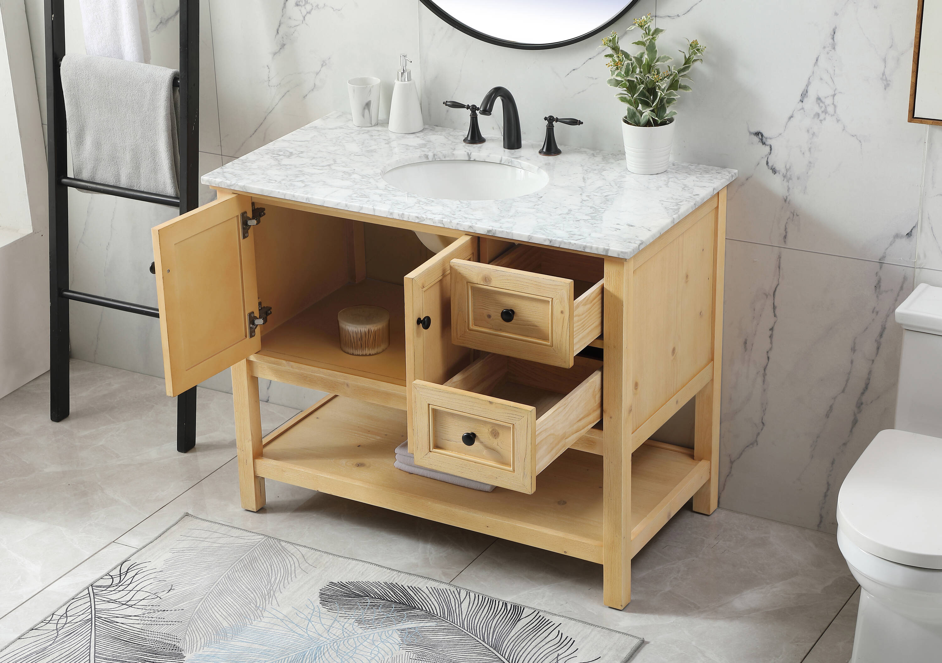 Elegant Decor HF81126NW Bath-Vanity-Combo - View #4