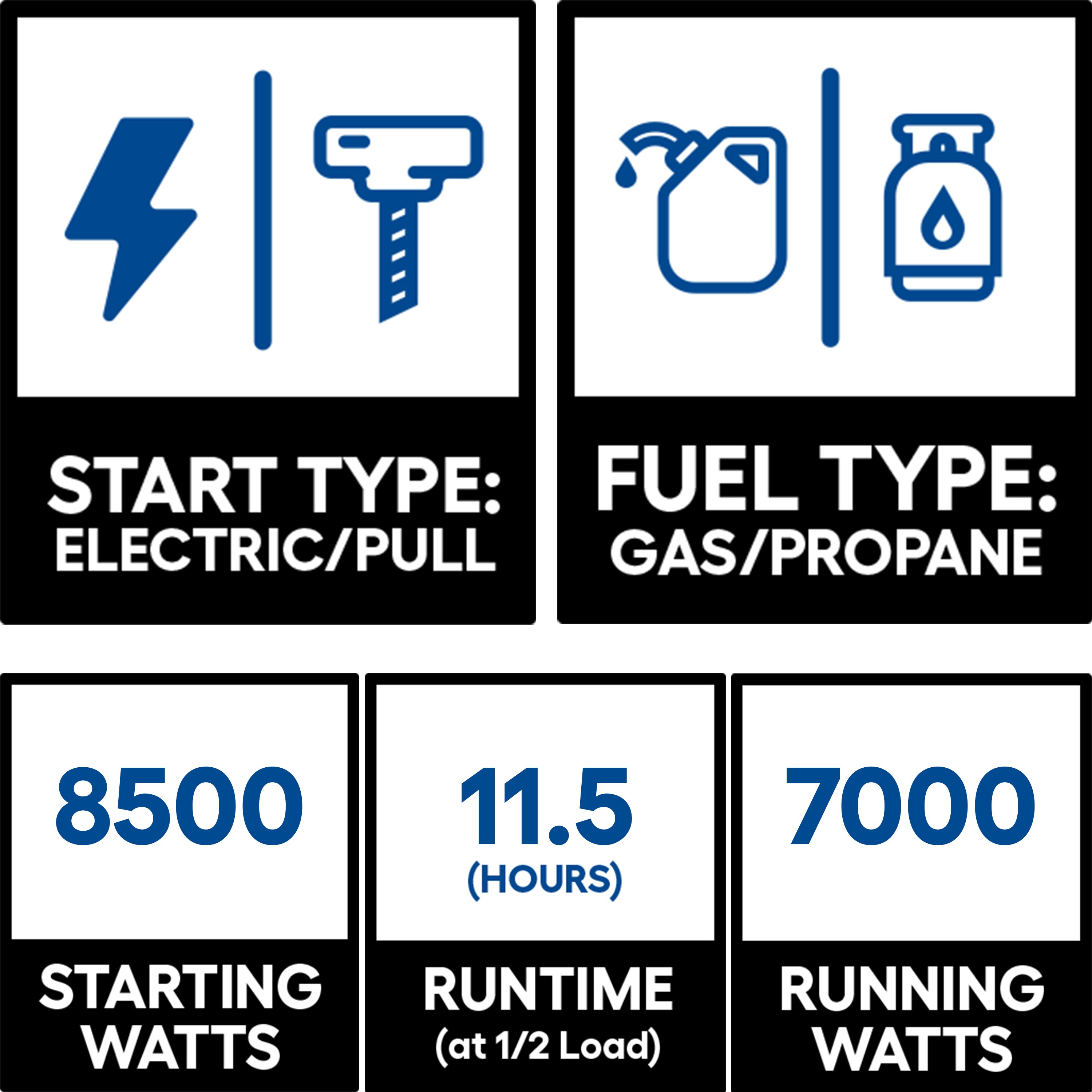 DuroMax XP8500EH Portable-Generators - View #2