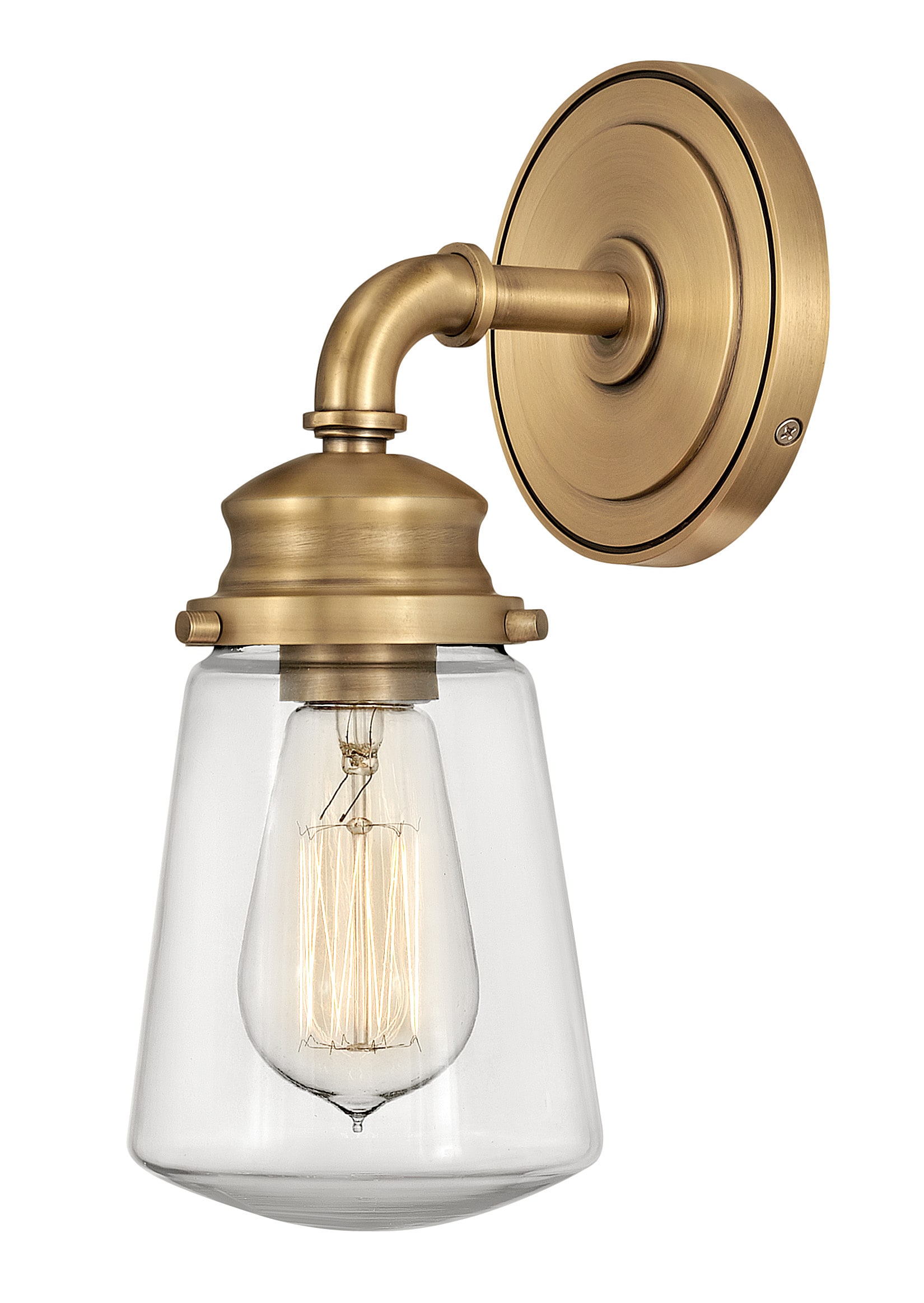 Hinkley 5030HB Fritz 5-in 1 -Light Antique Gold Industrial Vanity light