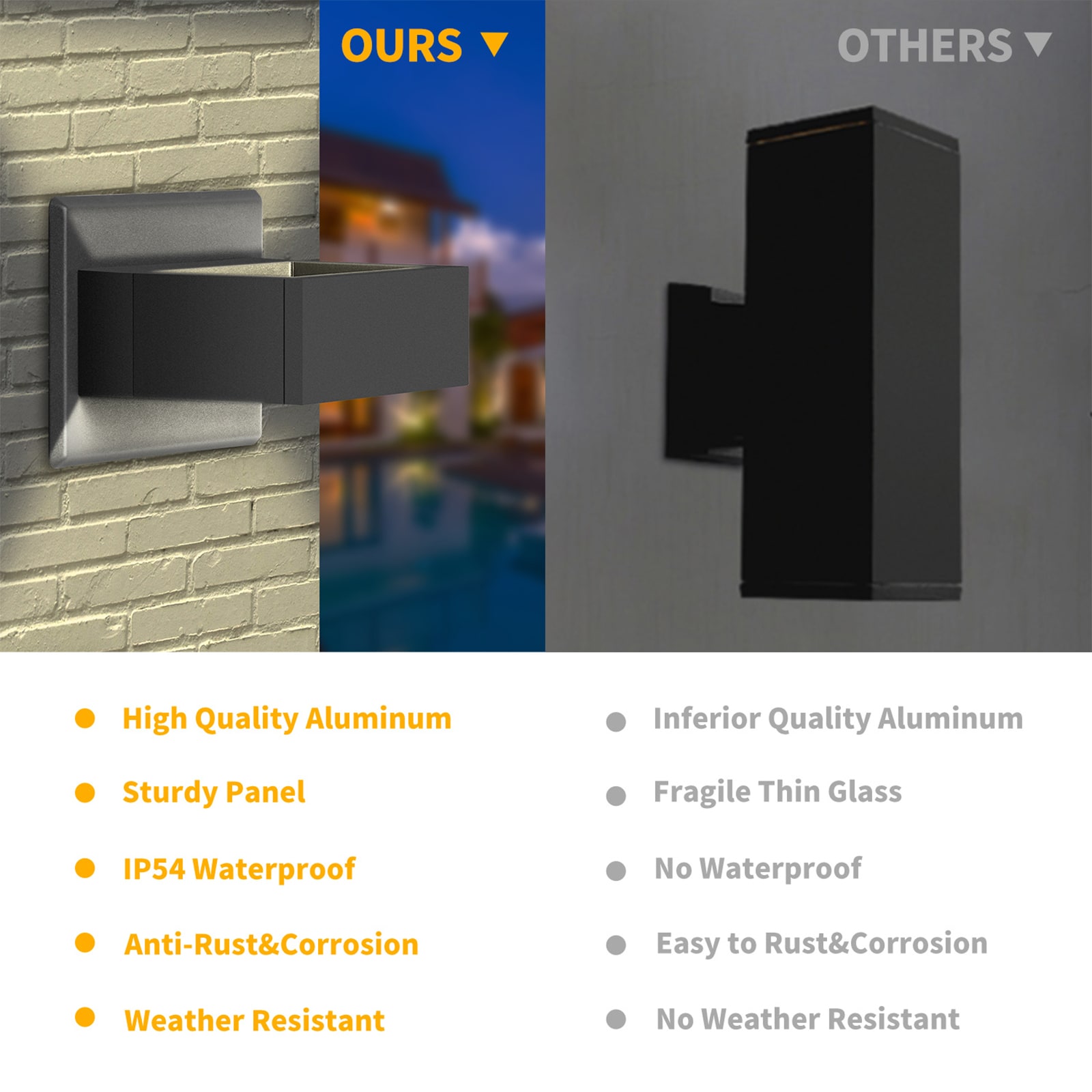 Flynama DBL-D0102HAL7IW Outdoor-Wall-Lighting - View #4