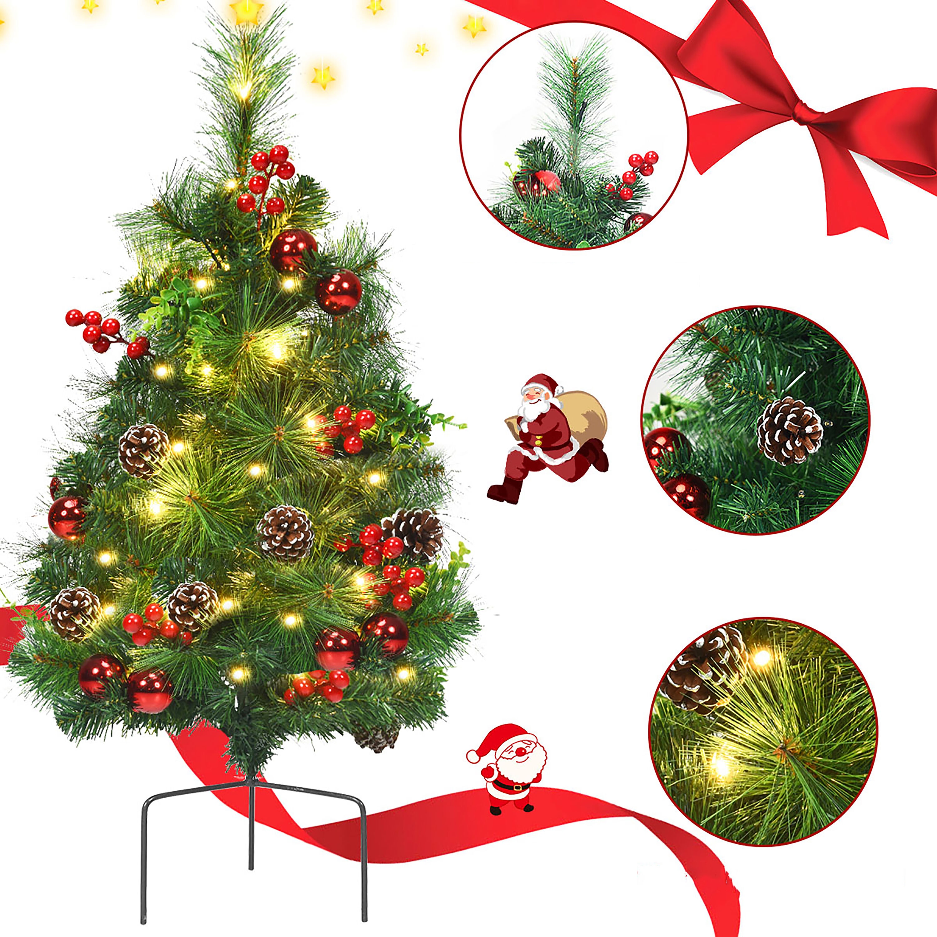 Goplus CM22863 Artificial-Christmas-Trees - View #2