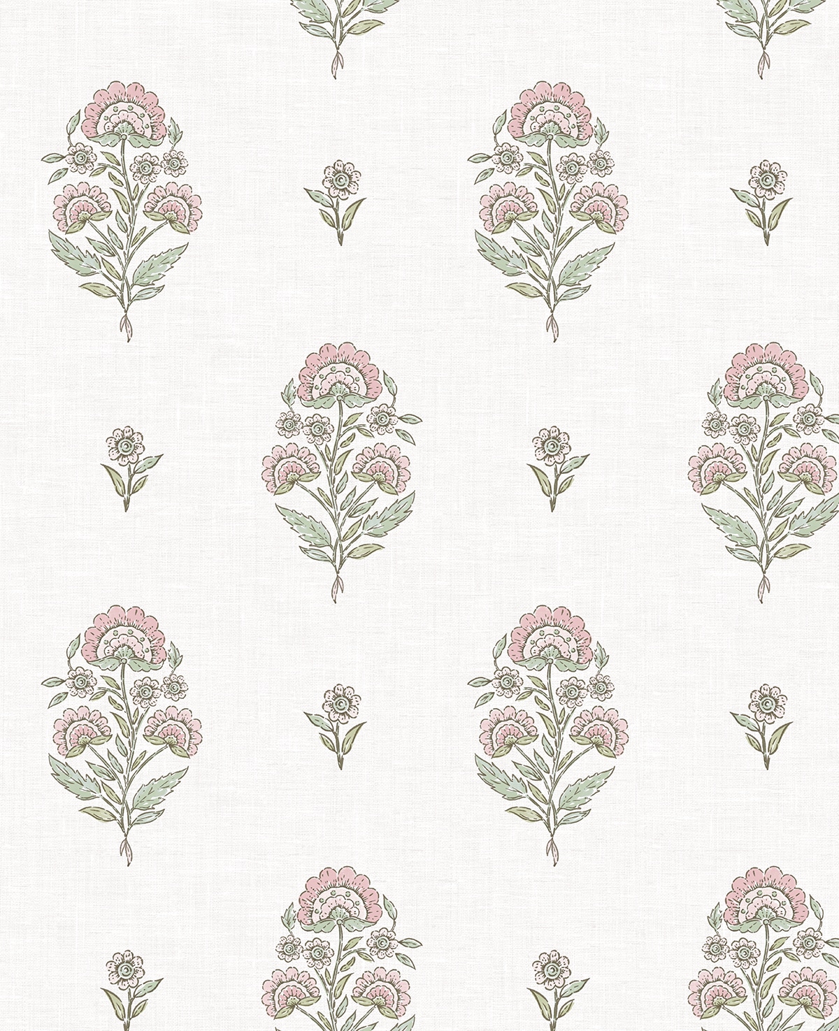 NextWall 30.75-sq ft Blush and Basil Non-woven Floral Self-adhesive Peel and Stick Wallpaper