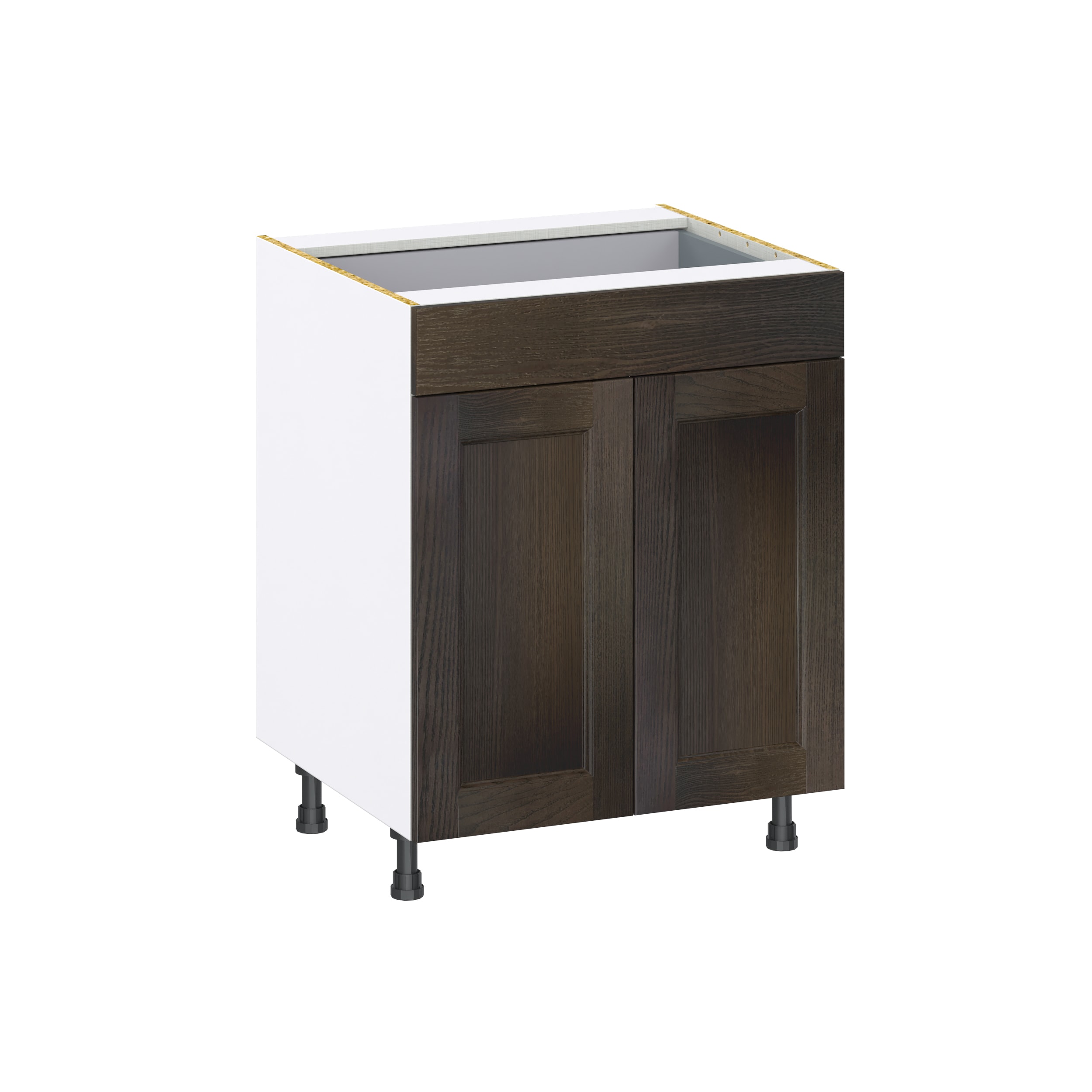 Hugo&Borg 18-in W x 34.5-in H x 24-in D Wood 1-Drawer Base Fully Assembled Cabinet (Recessed Panel Shaker Style)