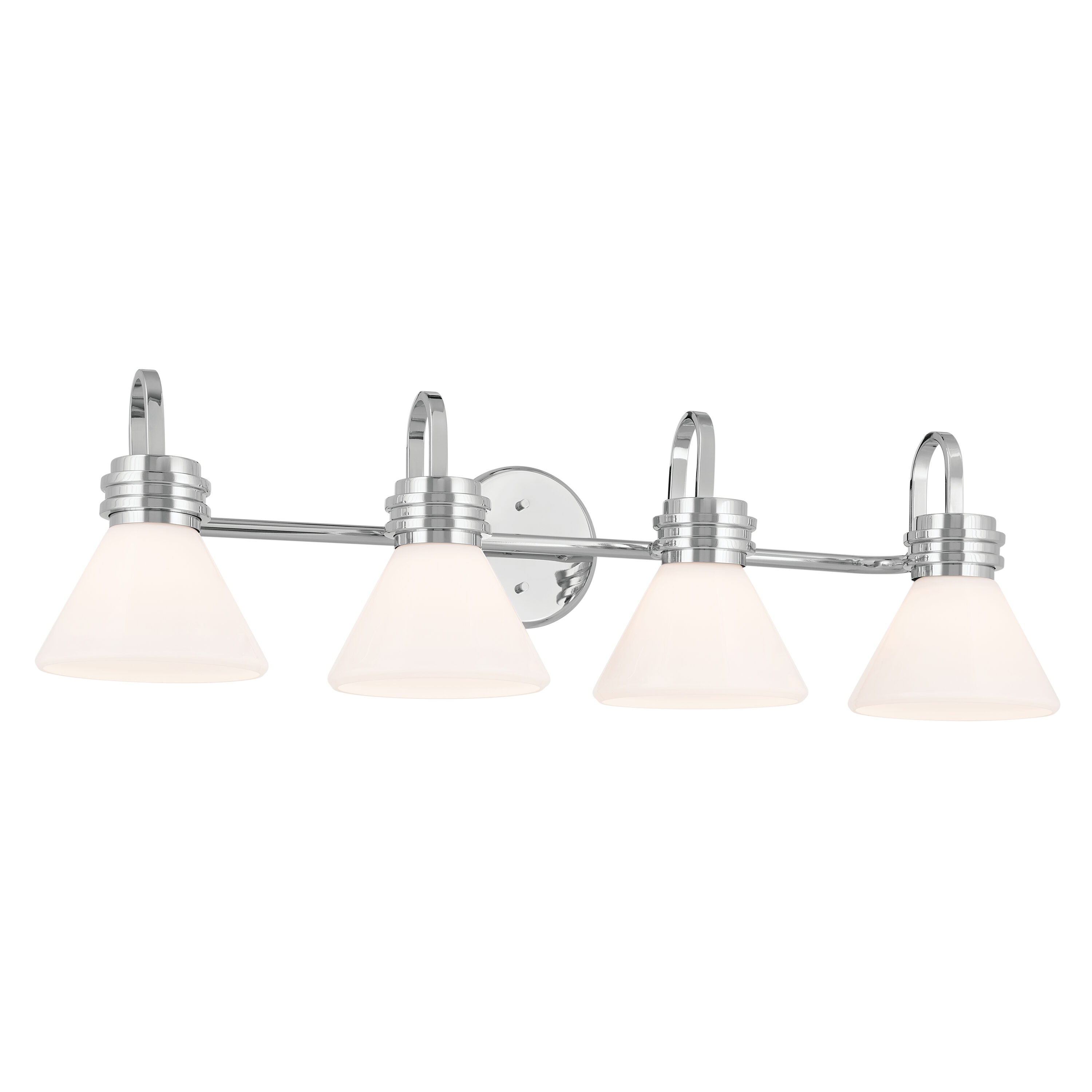 Kichler 55156CH Farum 34-in 4 -Light Chrome Modern/contemporary Vanity light