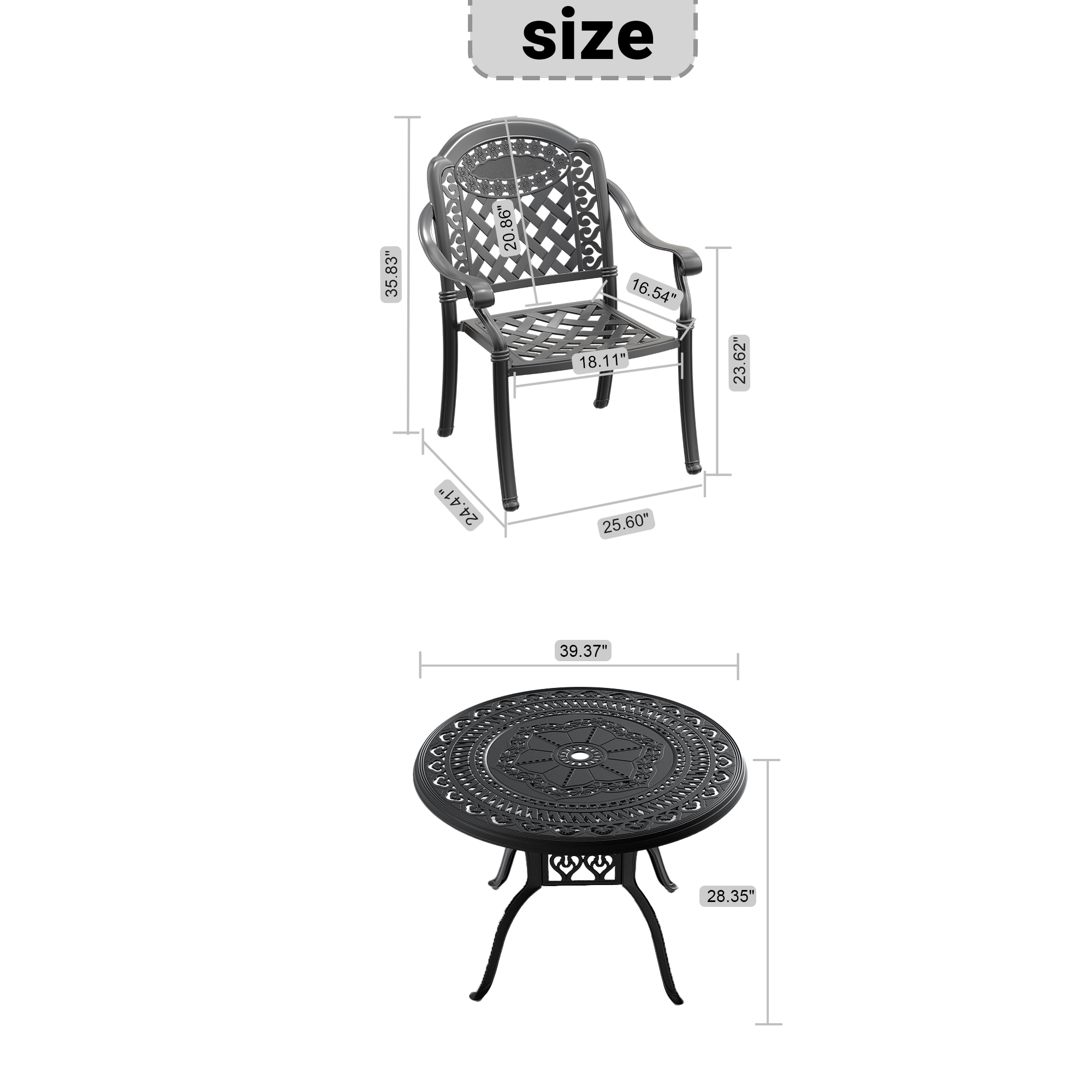 Forclover DASE-S026 Patio-Dining-Sets - View #7