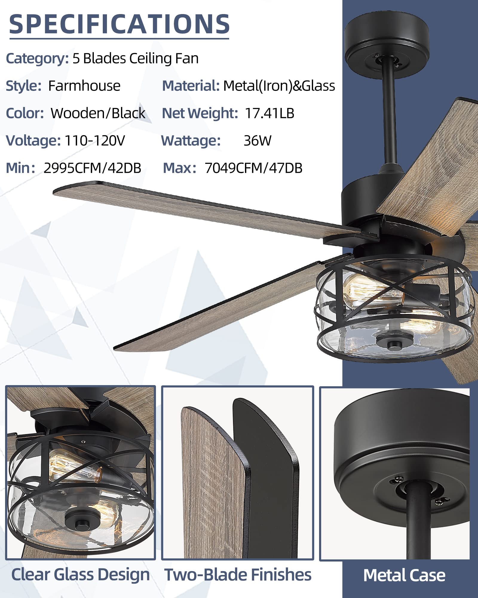 LTMATE LS52-YJ632DM Ceiling-Fans - View #3