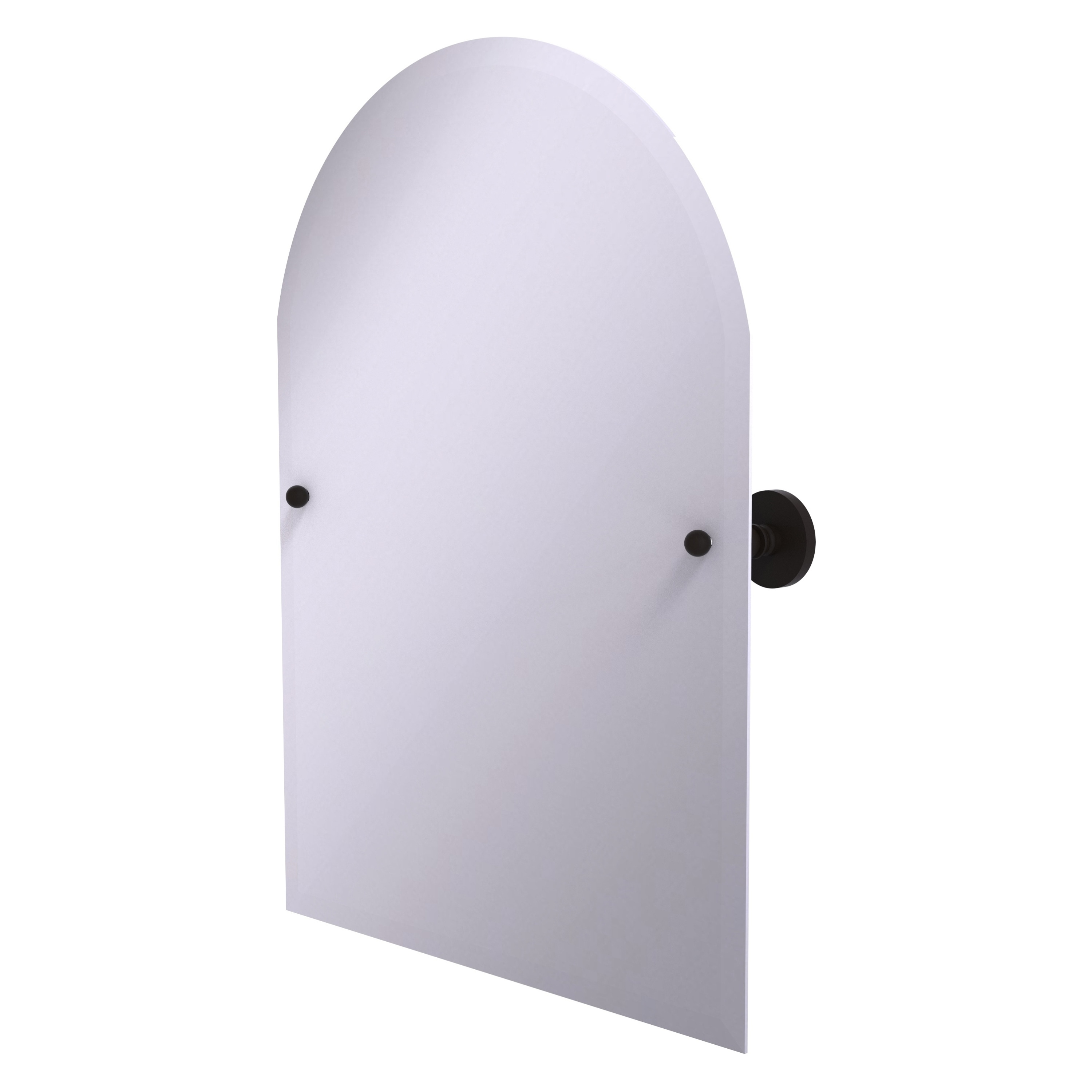 Allied Brass P1094-ORB Prestige Skyline 21-Inches x 26-Inches Beveled Frameless Arch Tilting Bathroom Vanity Mirror ( Oil-rubbed Bronze )