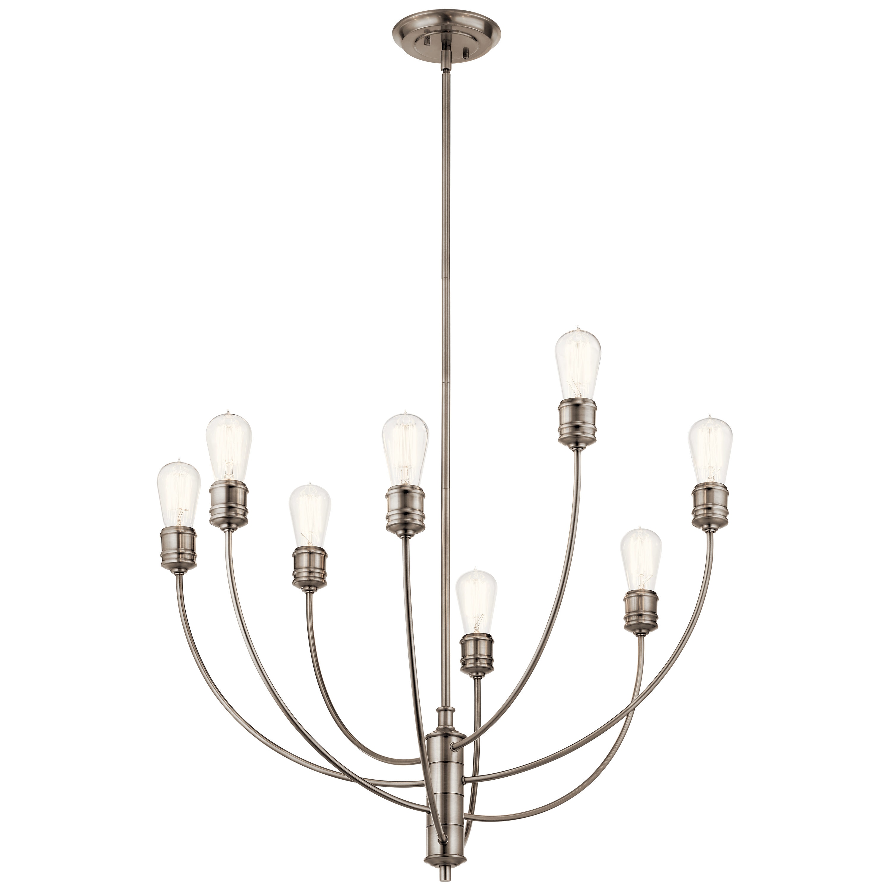 Kichler Hatton 8-Light Pewter Transitional Chandelier
