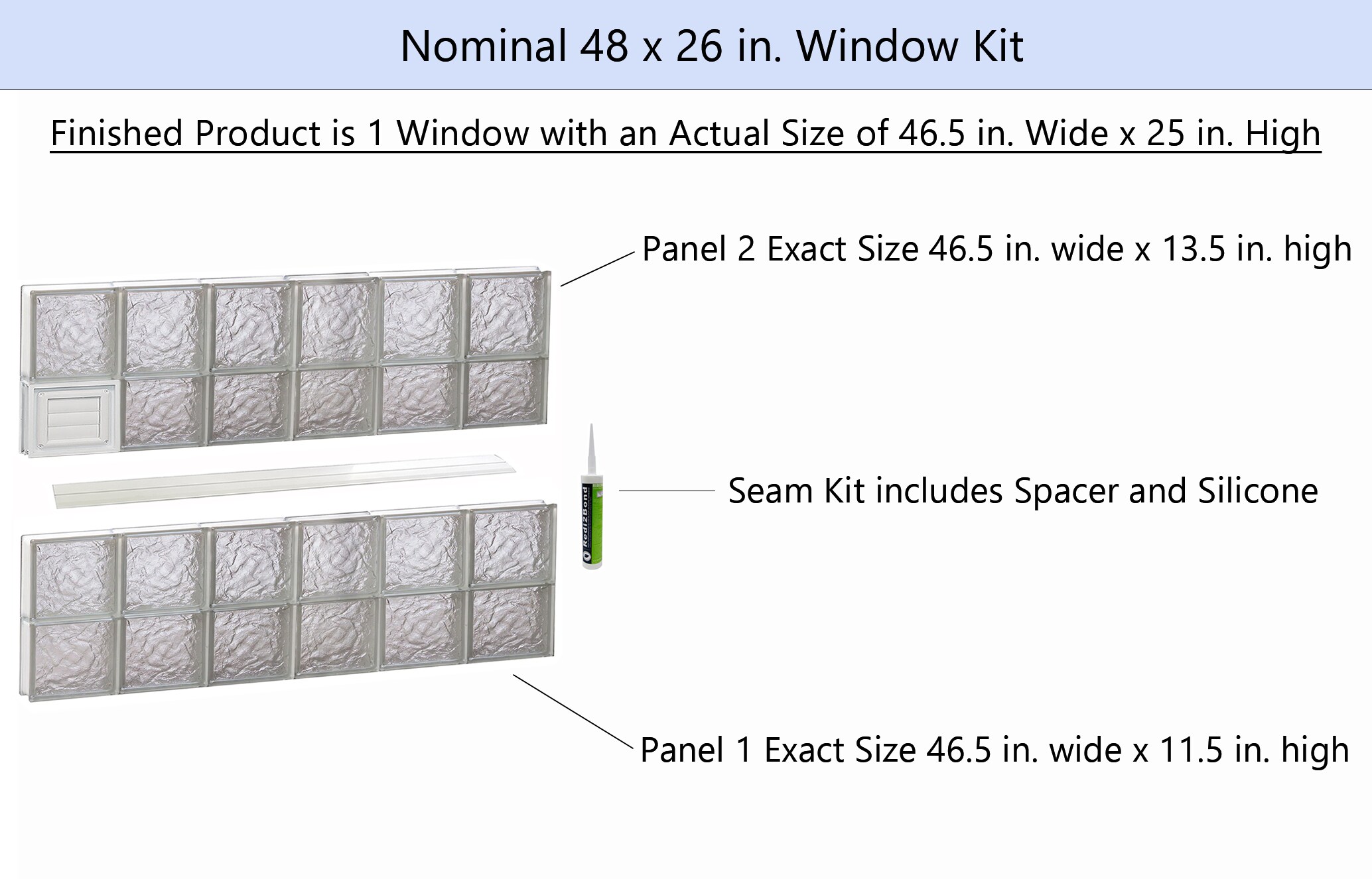 REDI2SET D4826IS Glass-Block-Windows - View #2