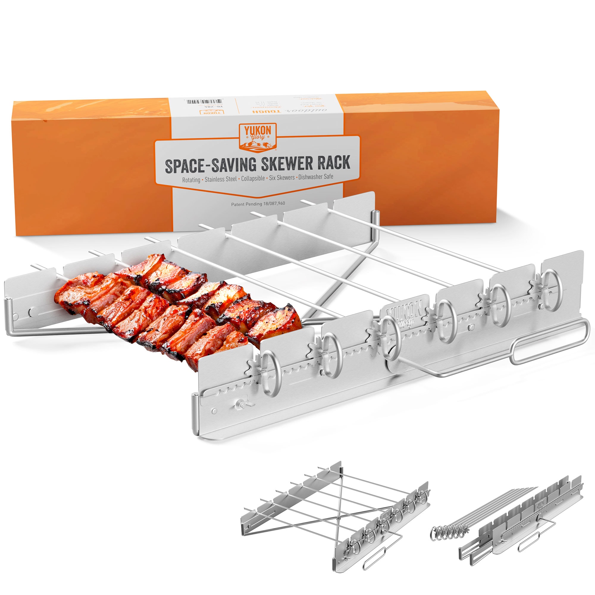 Yukon Glory YG-204 7 -Piece Stainless steel Skewer