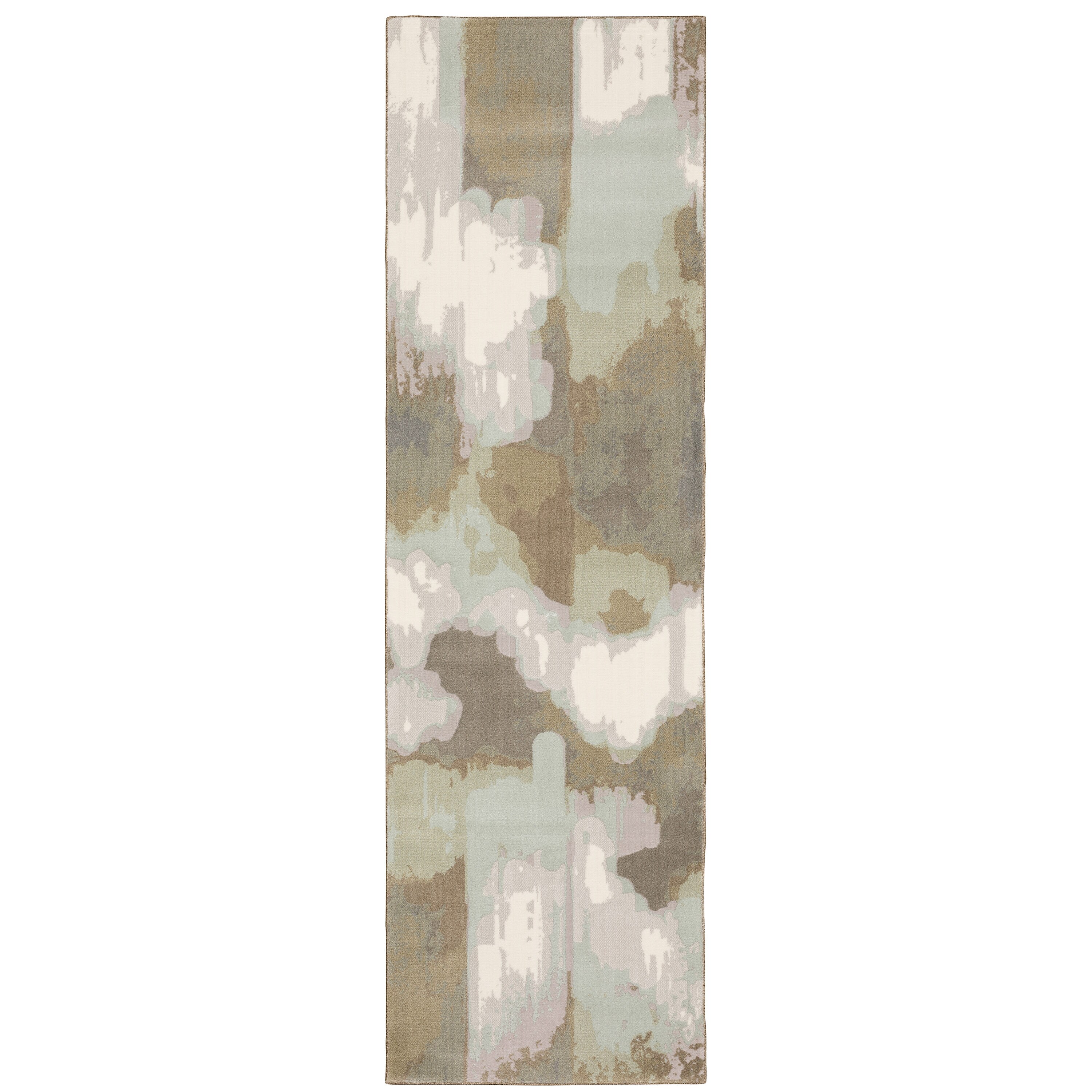 Archer Lane 539CAPIC13L Kelden 2 x 7 (ft) Polypropylene Ivory Rectangular Indoor Abstract Bohemian/Eclectic Runner rug