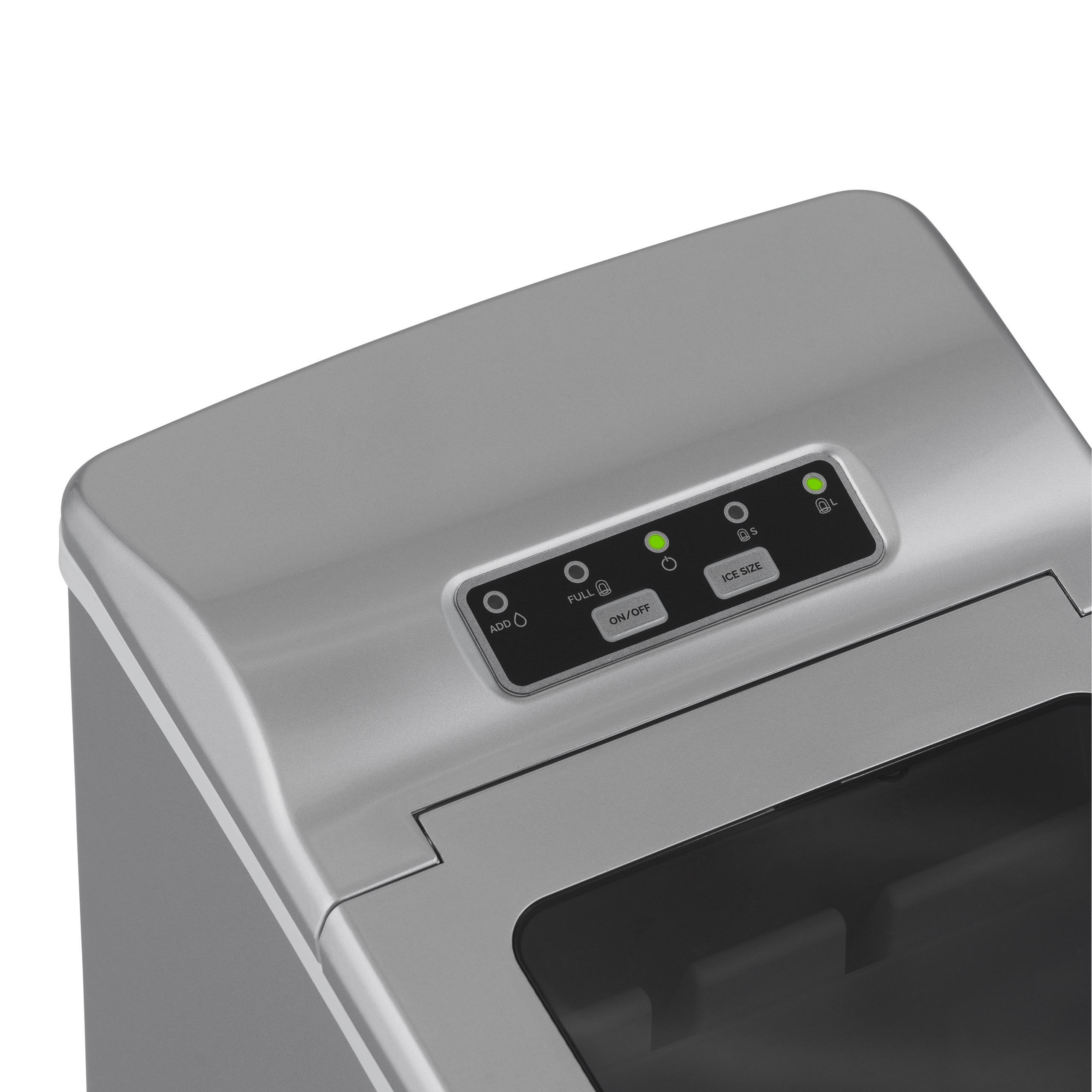 Newair 26 lb Silver Portable Countertop Ice Maker