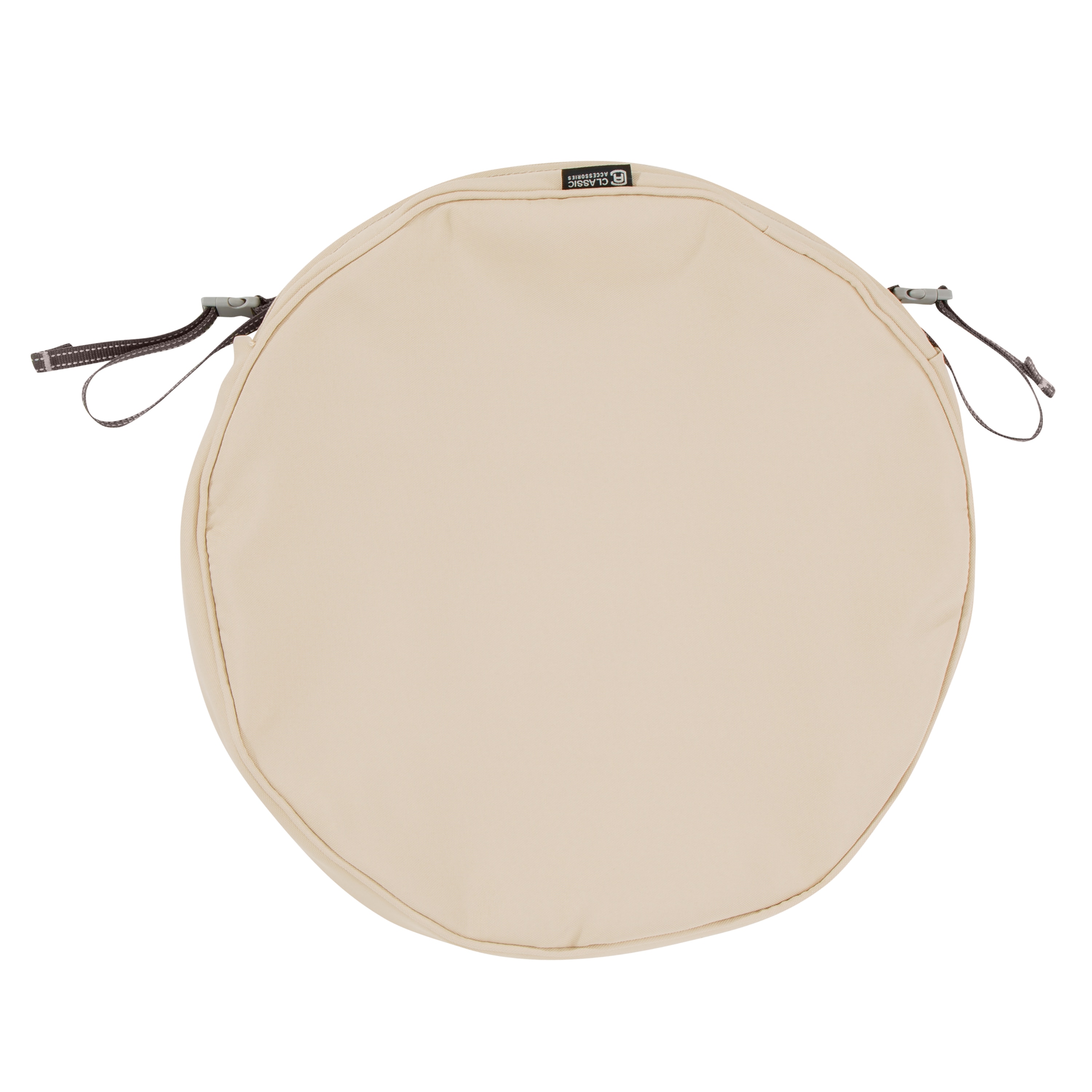 Classic Accessories 60-008-010301-RT Montlake 15-in x 15-in Antique Beige Patio chair cushion