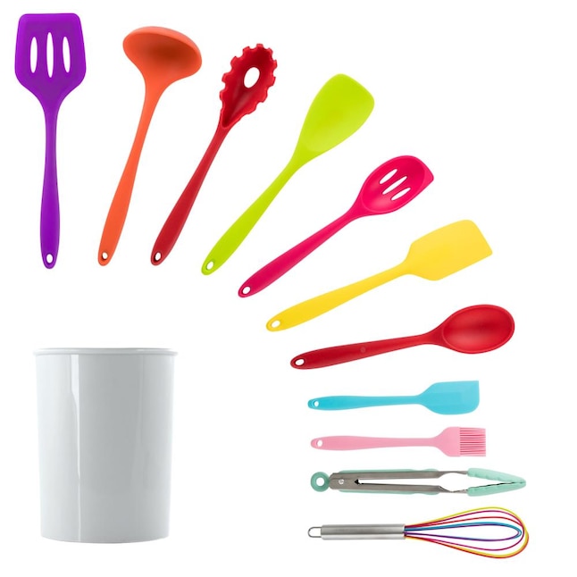 MegaChef 12-Piece Multi-colored Utensil Set in the Kitchen Tools
