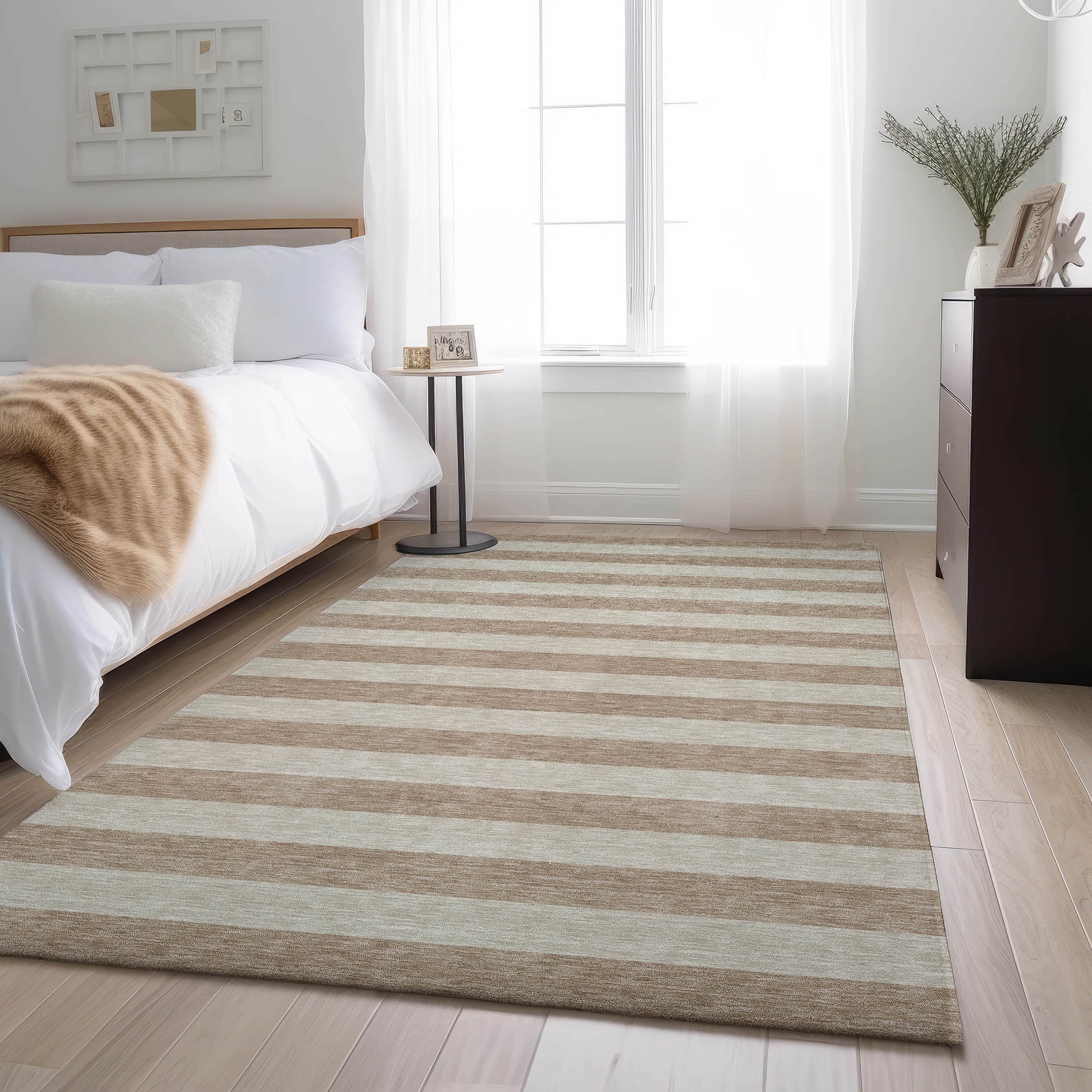 Addison Rugs AMF533AL3X5 Mayfield AMF533AL 3 x 5 (ft) Loomed Polyester Aloe Rectangular Indoor Geometric Machine washable Area rug