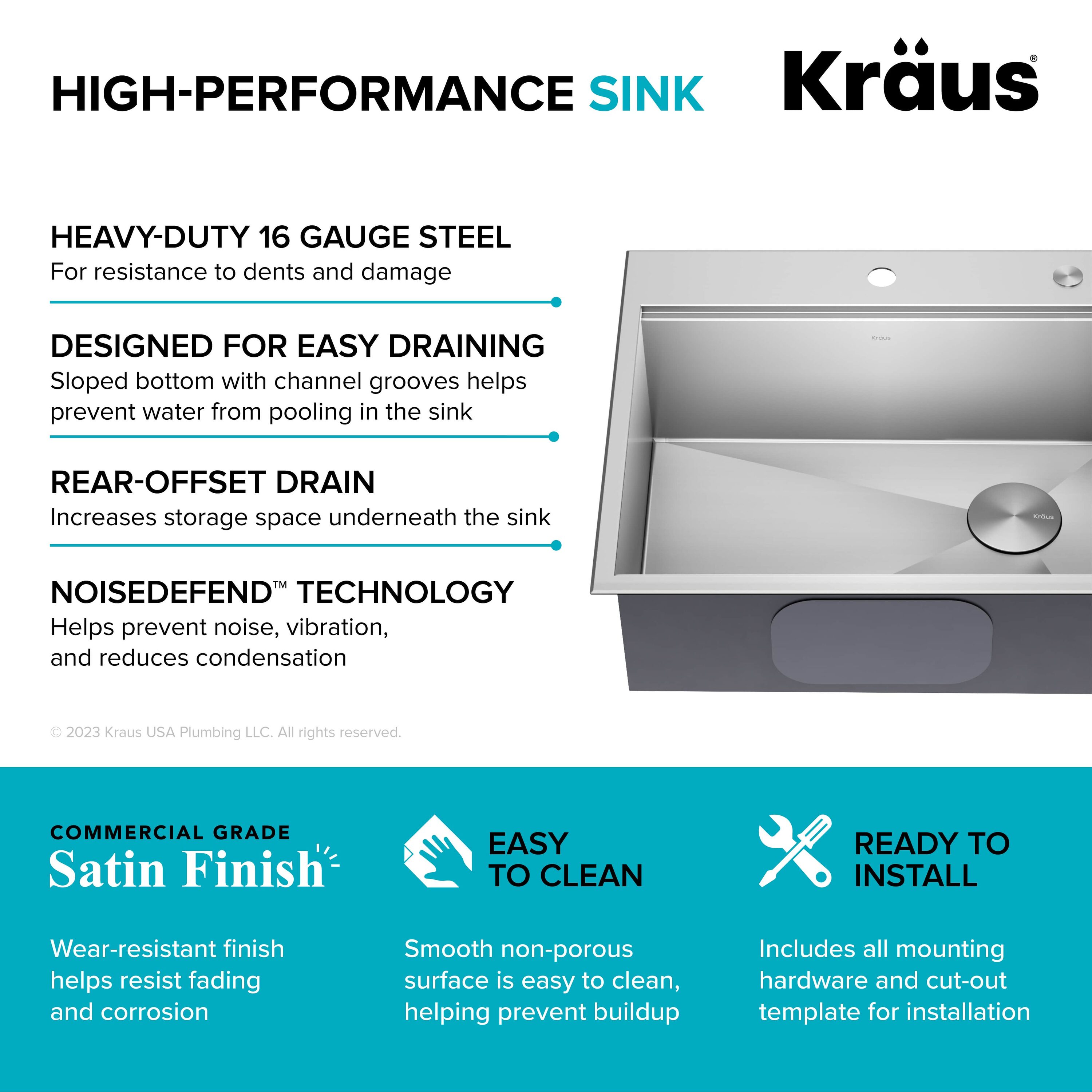Kraus KWT311-25 Kitchen-Sinks - View #12