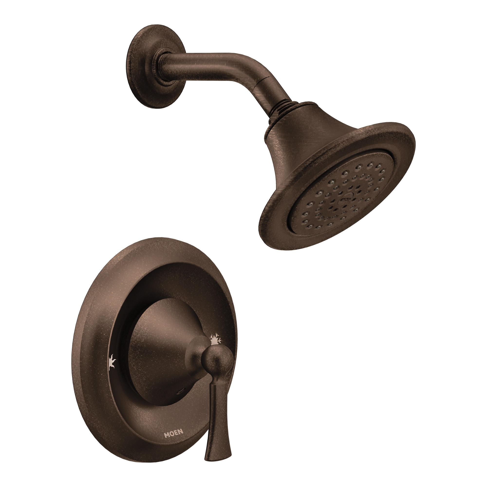 Wynford Oil Rubbed Bronze 1-handle Single Function Round Shower Faucet | - Moen T4502ORB
