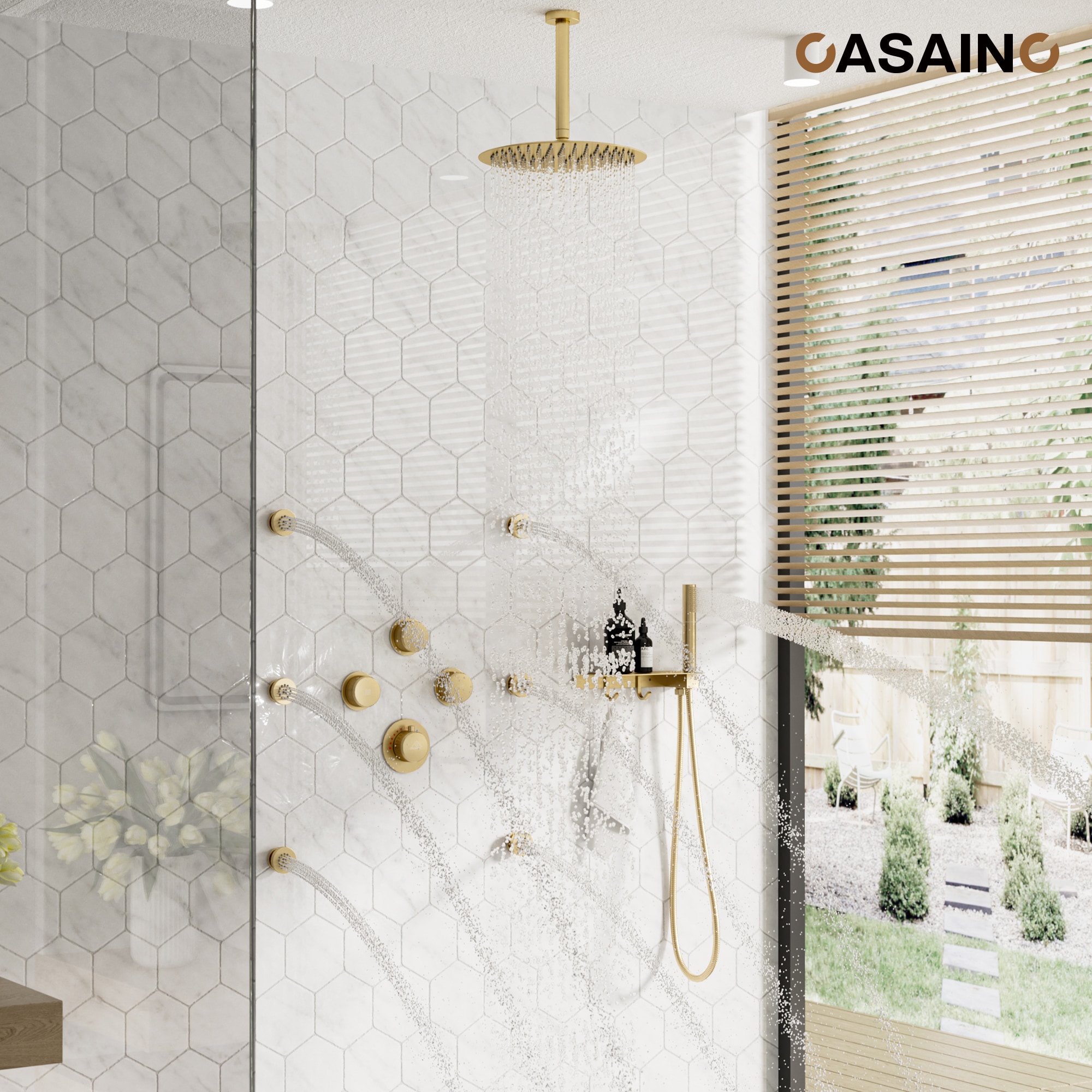 CASAINC TR-ST000050AAB Showerhead-Bar-Panels - View #4
