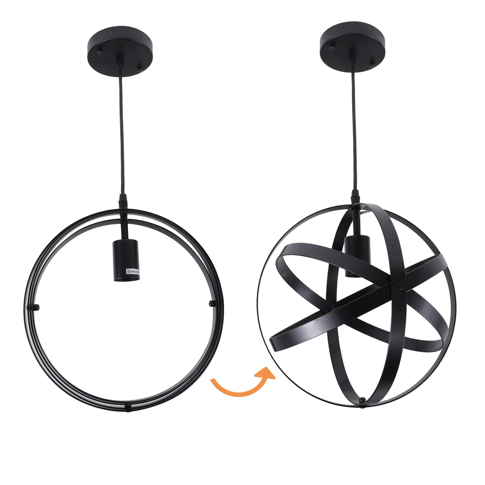 LamQee 06FTL0172ABK Pendant-Lights - View #5