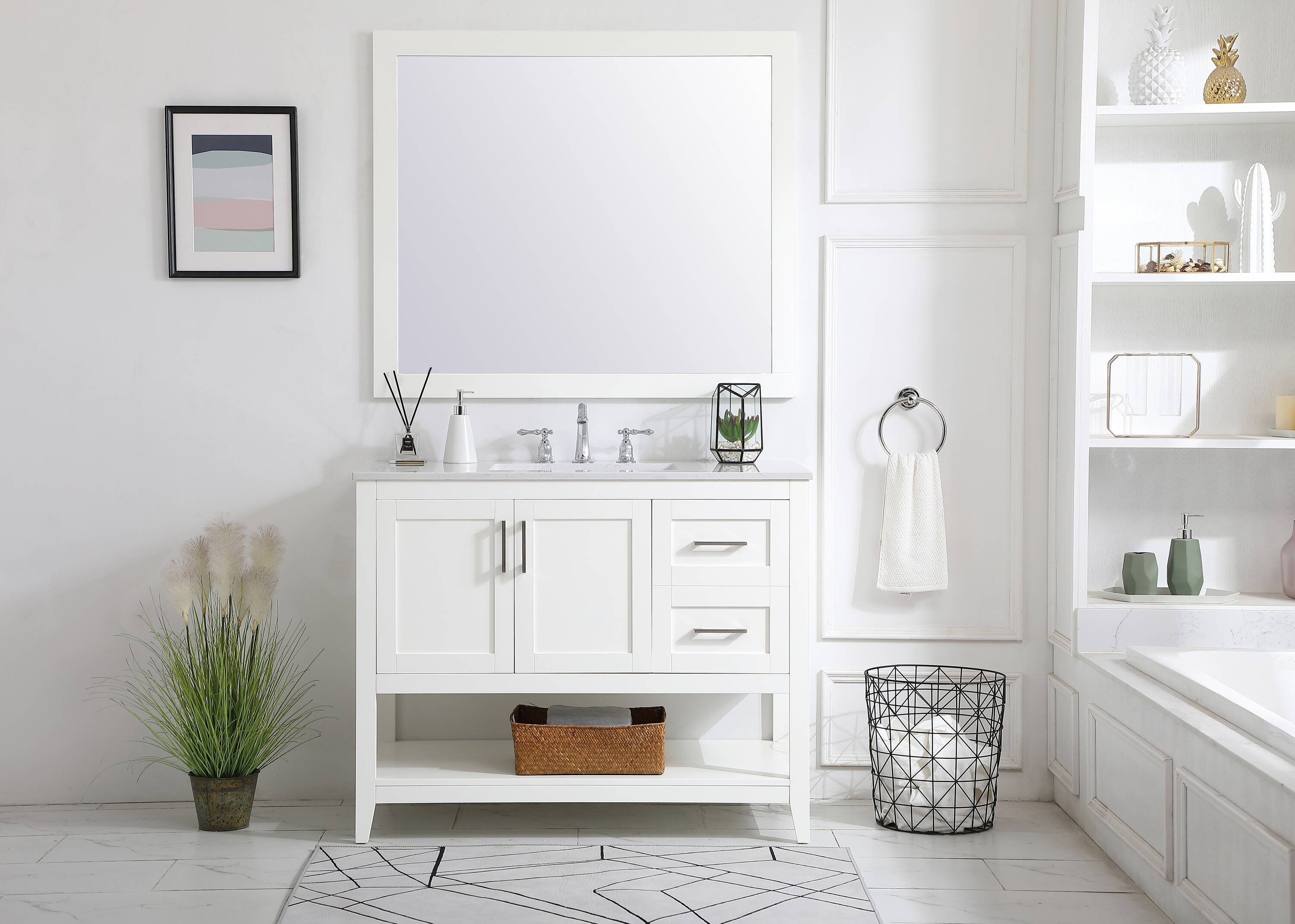 Elegant Decor FI48042WH Bath-Vanity-Combo - View #12
