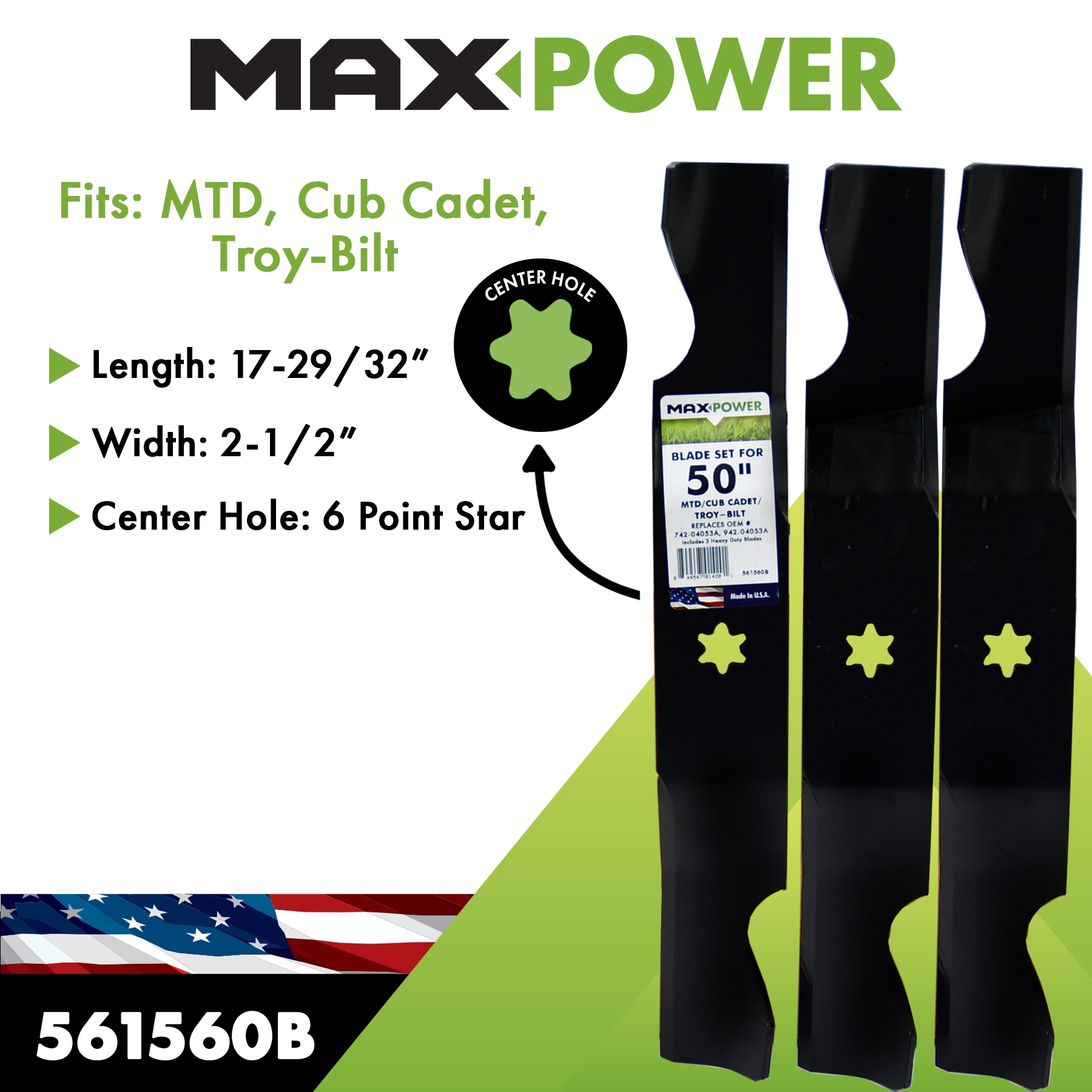 MaxPower 561560B Ope-Mower-Blades - View #2