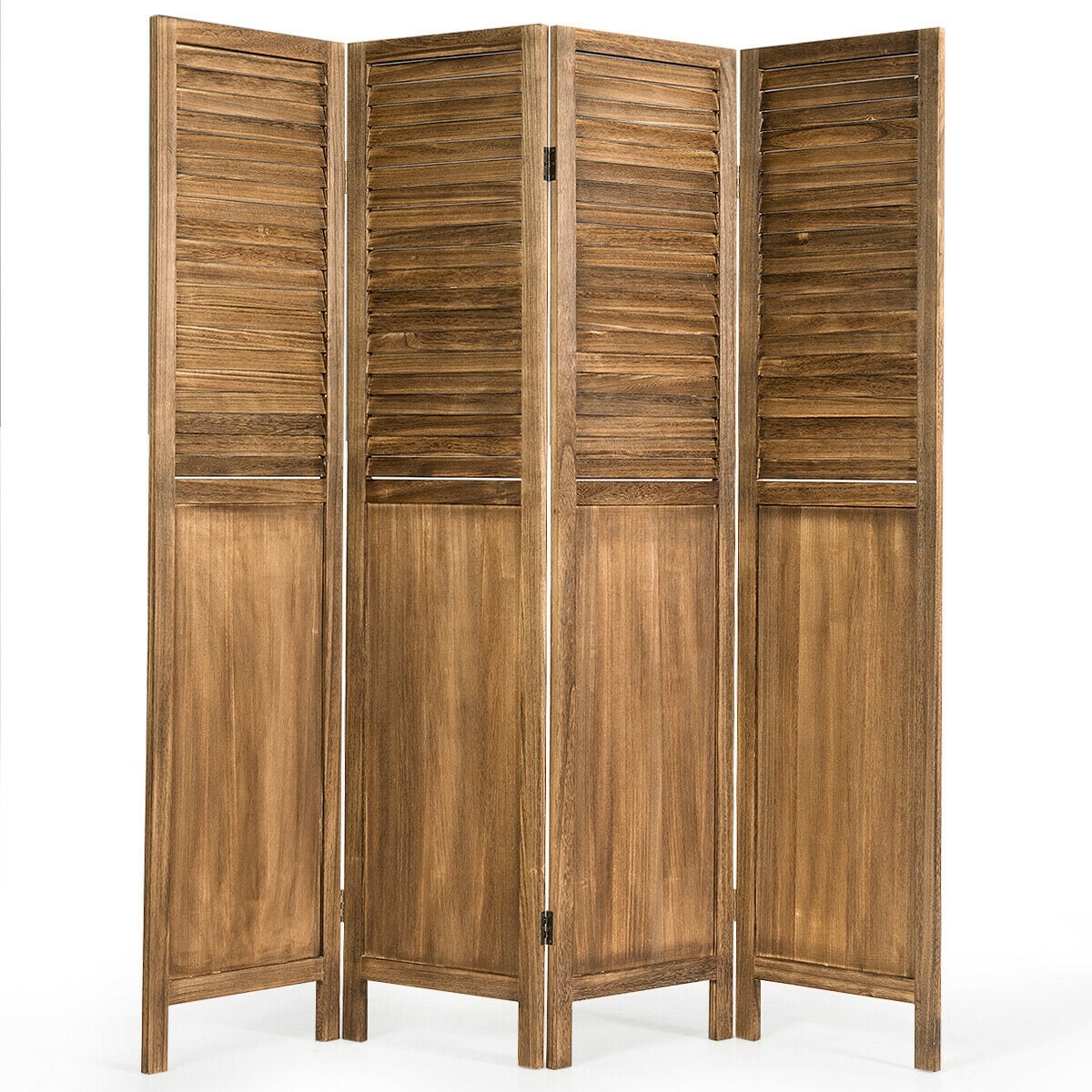CASAINC WF-HYSN-61485CF 4-Panel Wood Folding Contemporary/Modern Style Room Divider