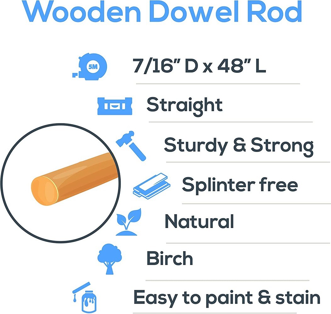 Woodpeckers Crafts MF-DR-716-48-P10 dowels - View #2