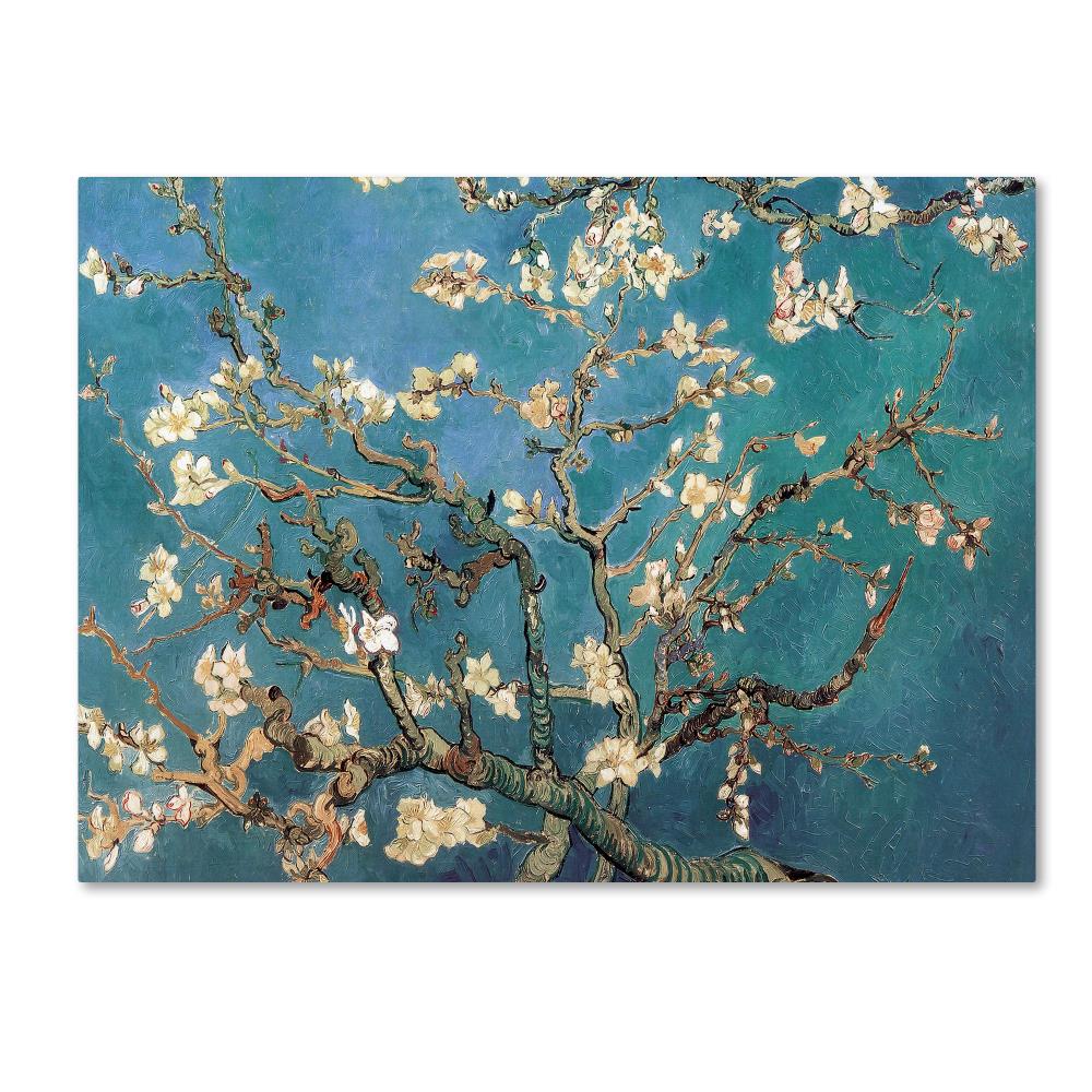 Trademark Fine Art M0001-C1824GG Vincent van Gogh "Almond Blossoms" 18x24 Canvas Art Artist: Vincent van Gogh Multicolor Framed 18-Inches H x 24-Inches W Botanical Canvas Print
