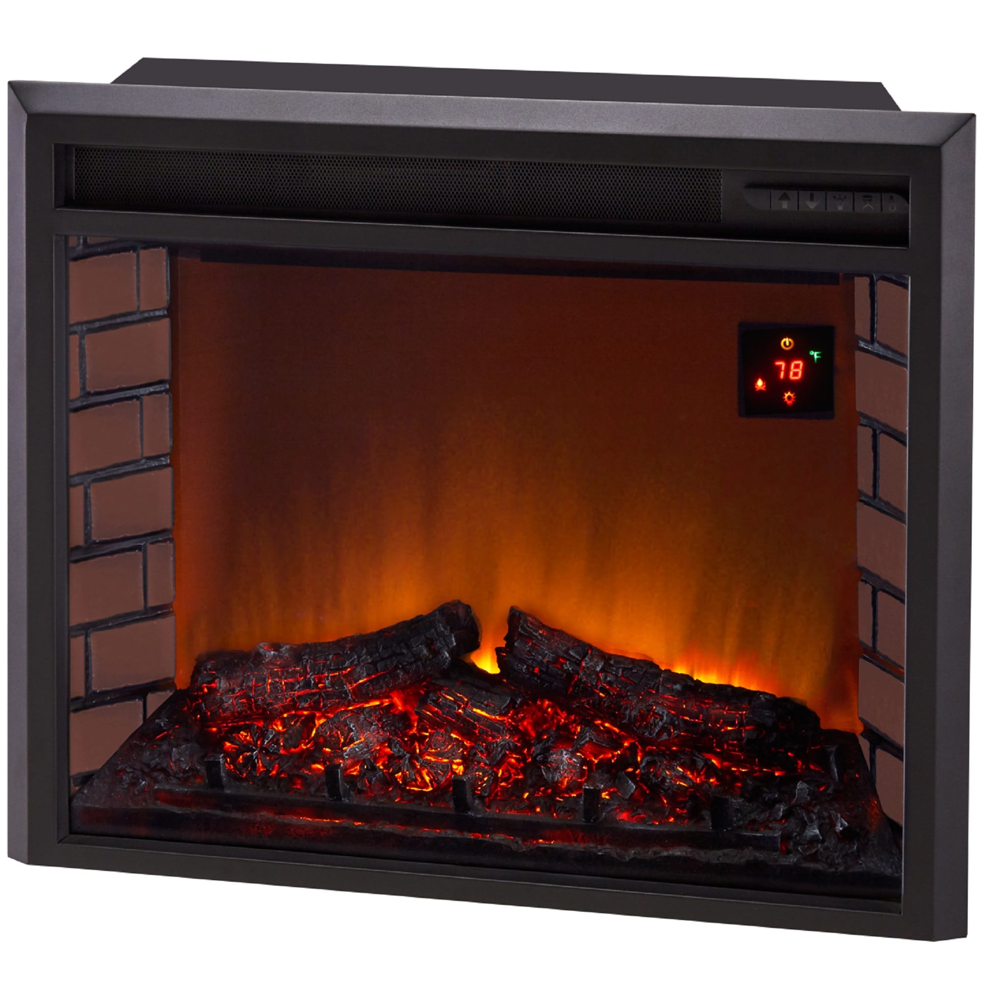 Duluth Forge EL1346C 29-Inches Matte black Electric Fireplace Insert