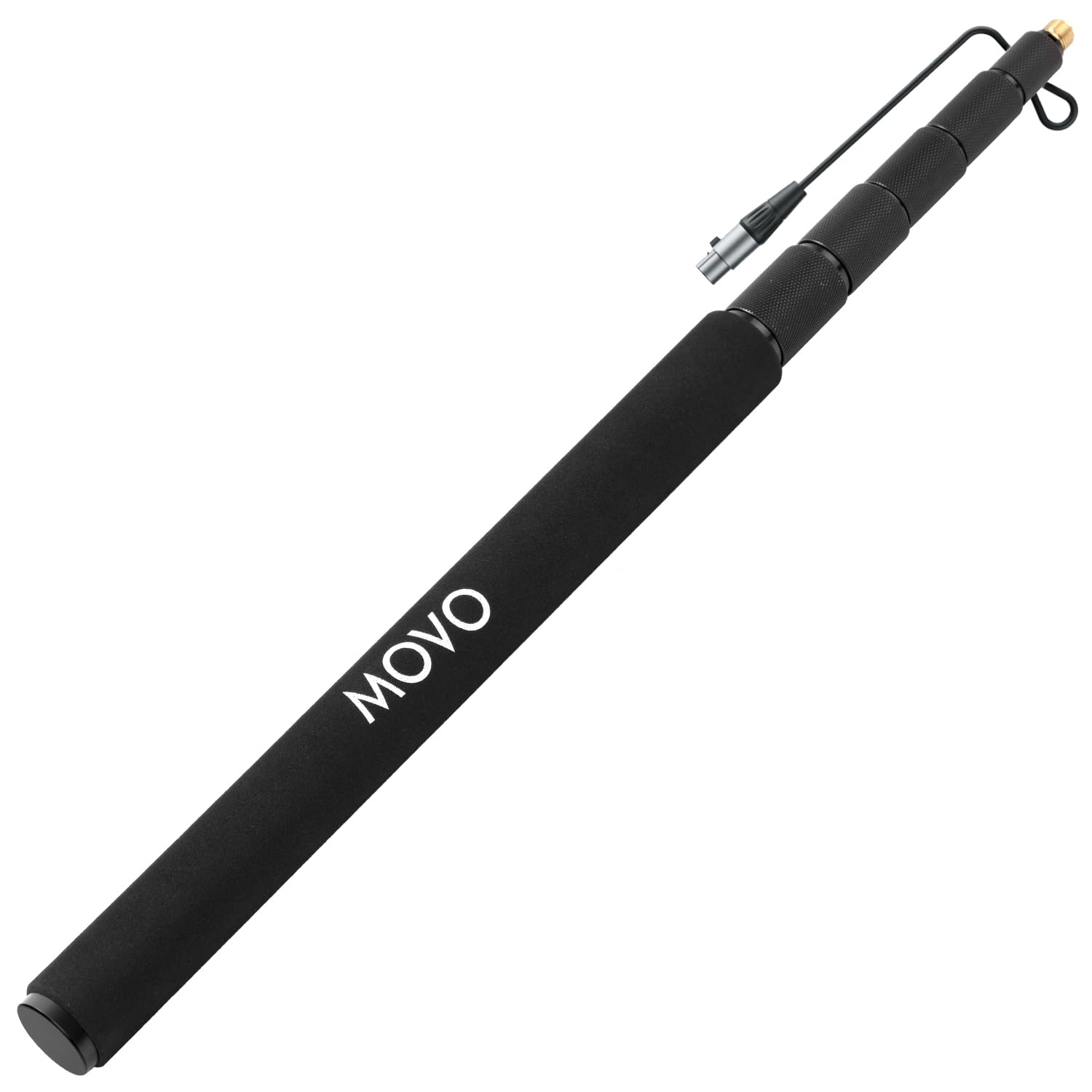 Movo CMP-17C Professional 9.8' Aluminum Boom Pole for Shotgun Microphones with Internal XLR Cable #CMP-17C