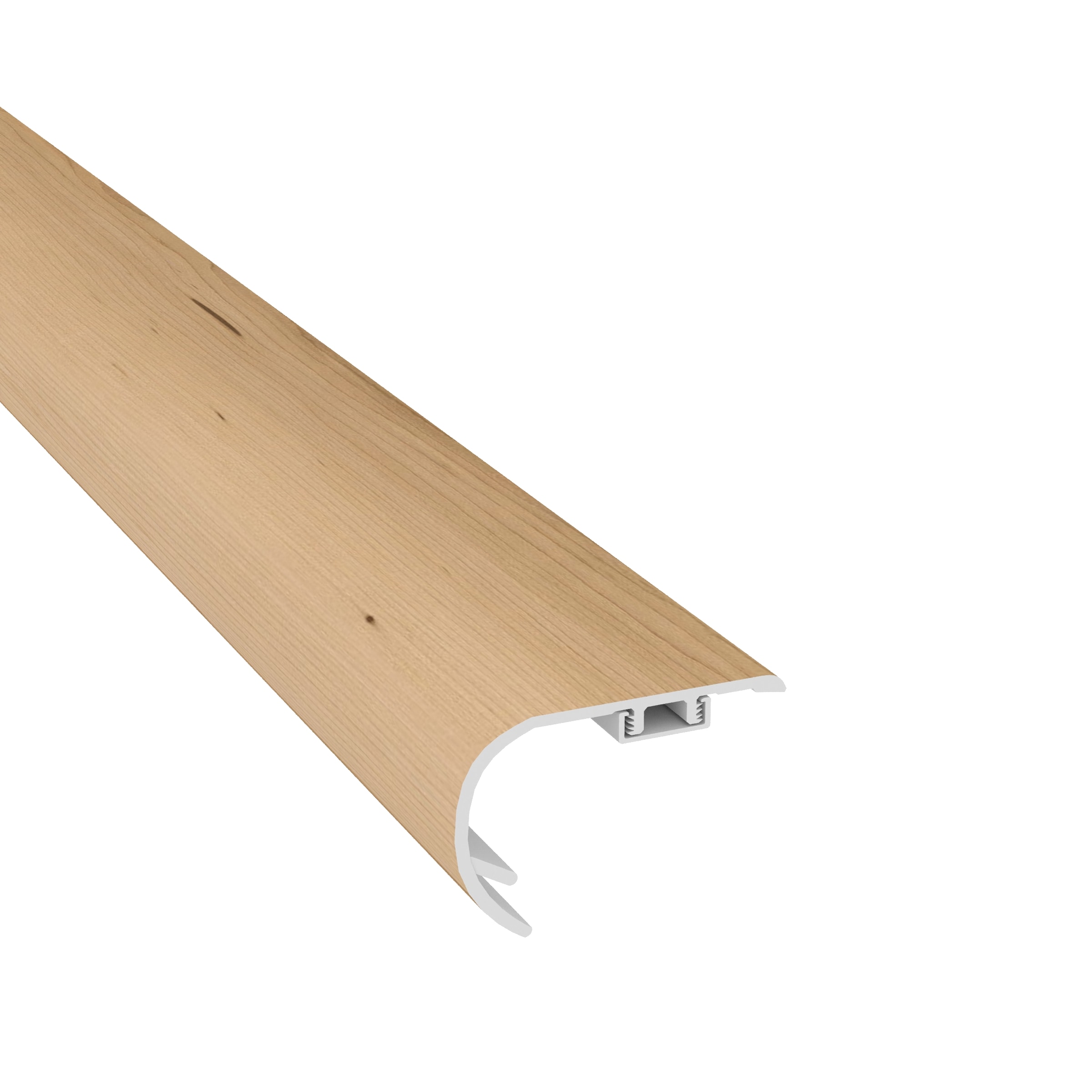 CALI 7902501914 Longboards 1.57-in x 72.83-in x 2.17-in Morro Beige Prefinished Vinyl Overlap Stair Nosing