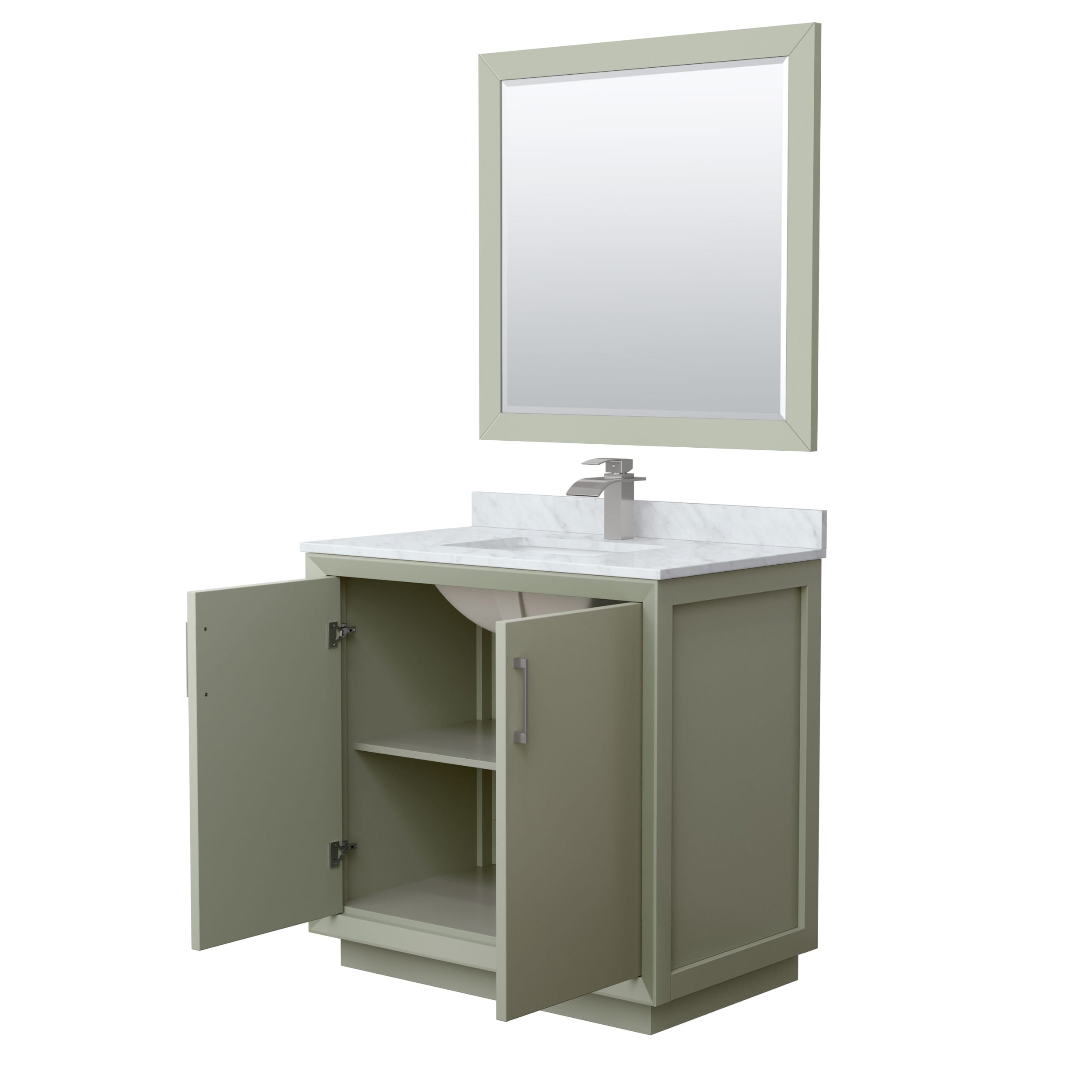 Wyndham Collection WCF414136SLGCMUNSM34 Bath-Vanity-Combo - View #2