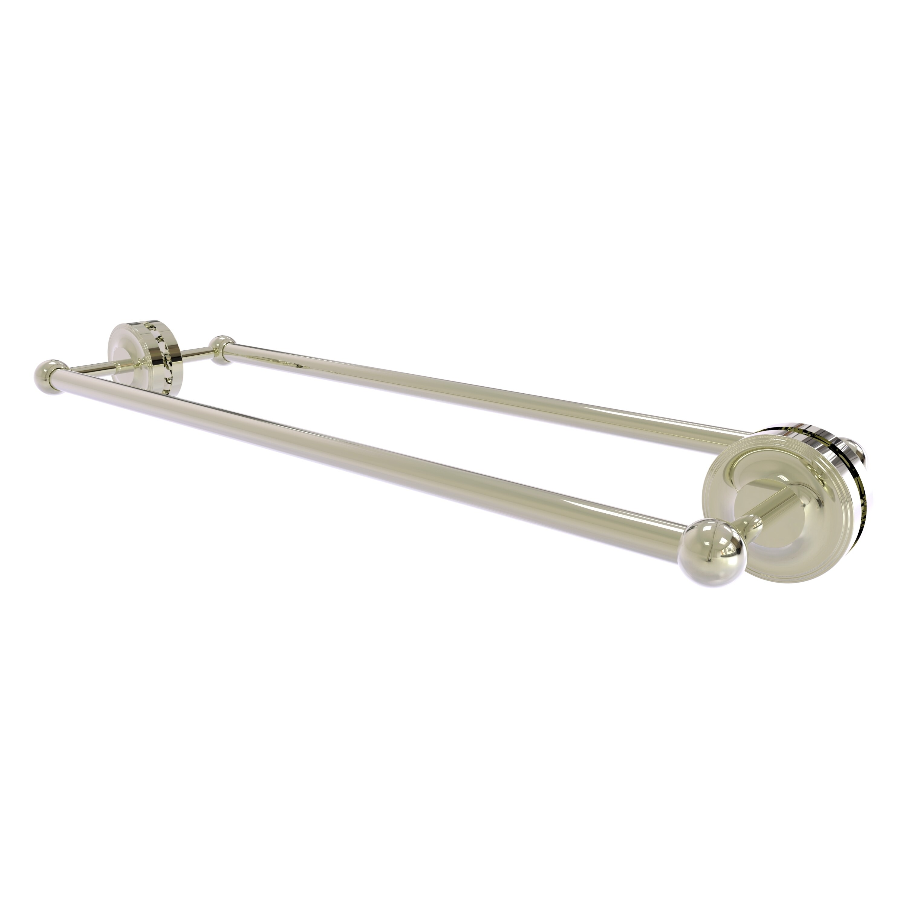 Allied Brass PR-41-BB-24-PNI Prestige Regal 24-in double Polished Nickel Wall mount Double Towel Bar
