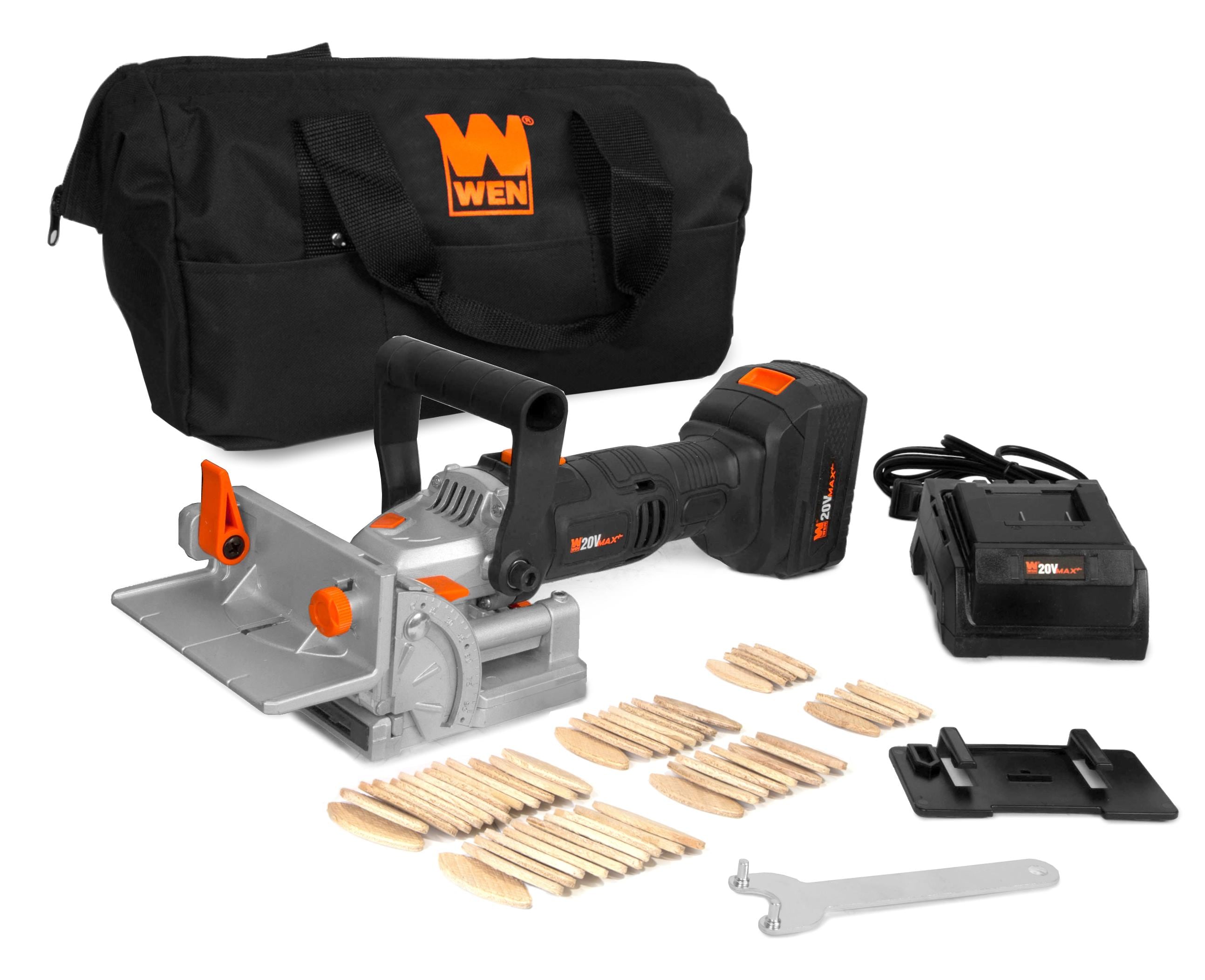 WEN JN8504 8.5 Amp Plate and Biscuit Joiner with Case and Biscuits