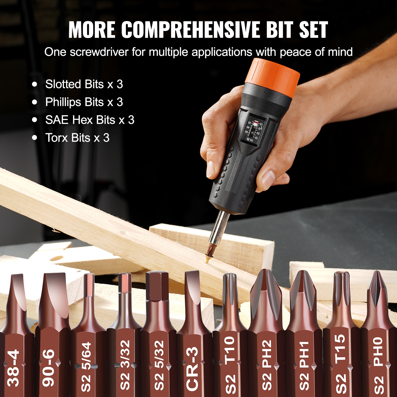 VEVOR NJLSDCKKY107046H7V0 Screwdrivers-Individual - View #4