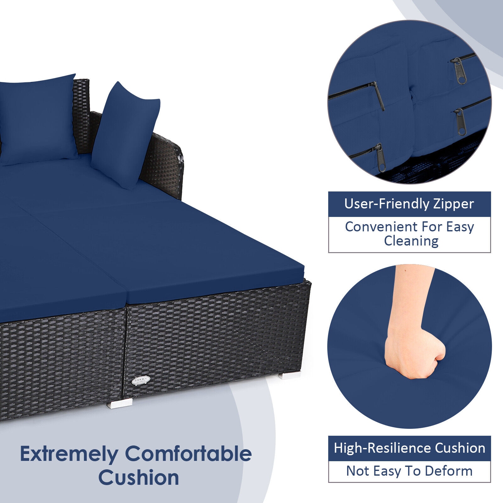 WELLFOR OUS67329NY Patio-Sofas-Daybeds - View #5