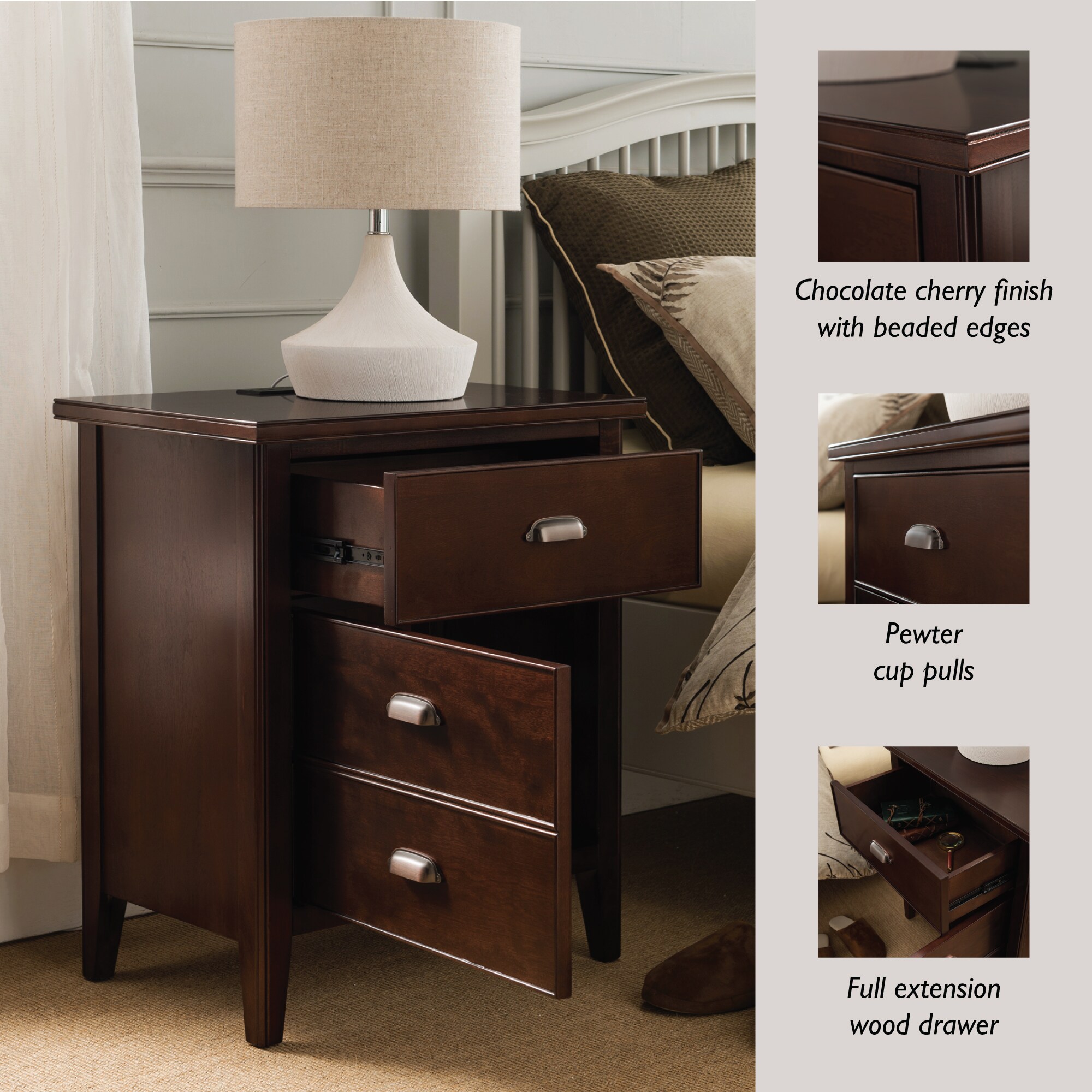 Leick Home 10522 nightstands - View #13