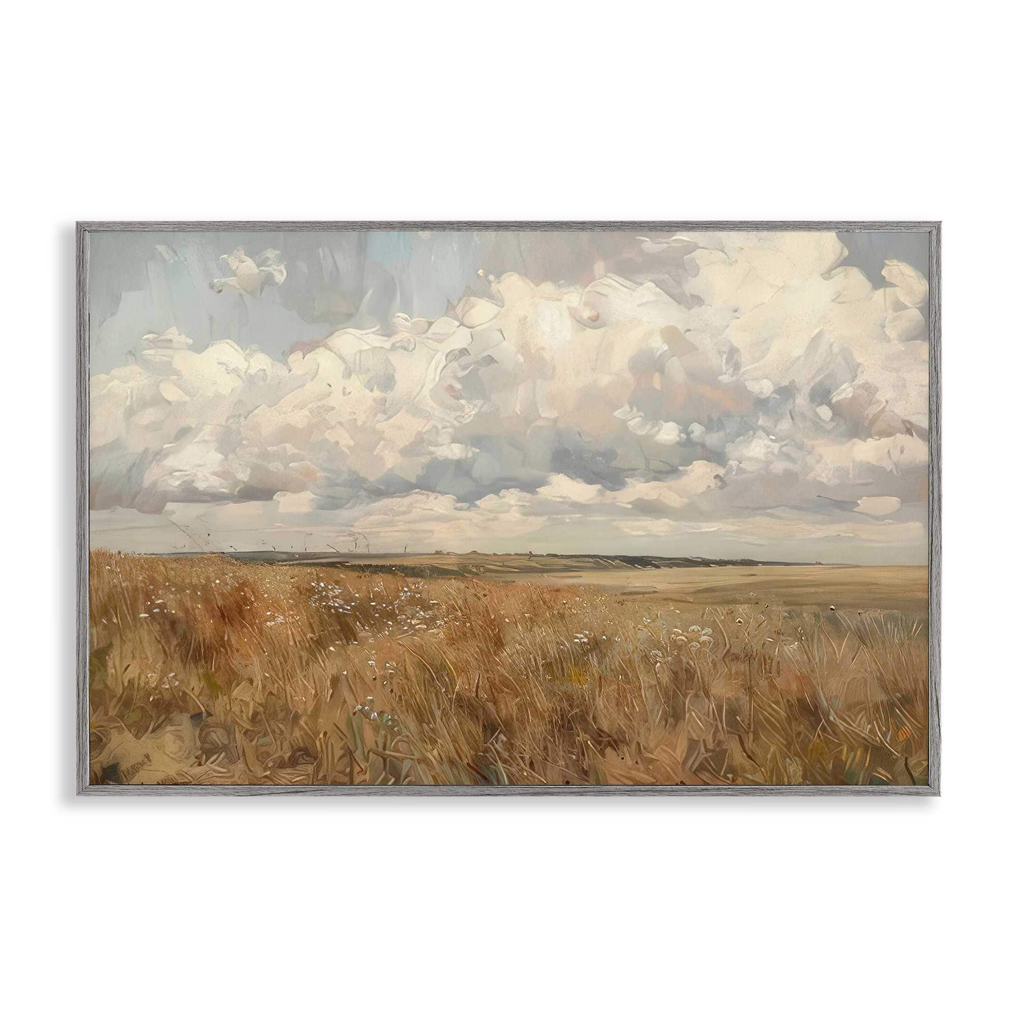Stupell Industries BT-789-GFF-20X30 Wide Open Farm Field Framed Giclee design by LSR Creative Studio