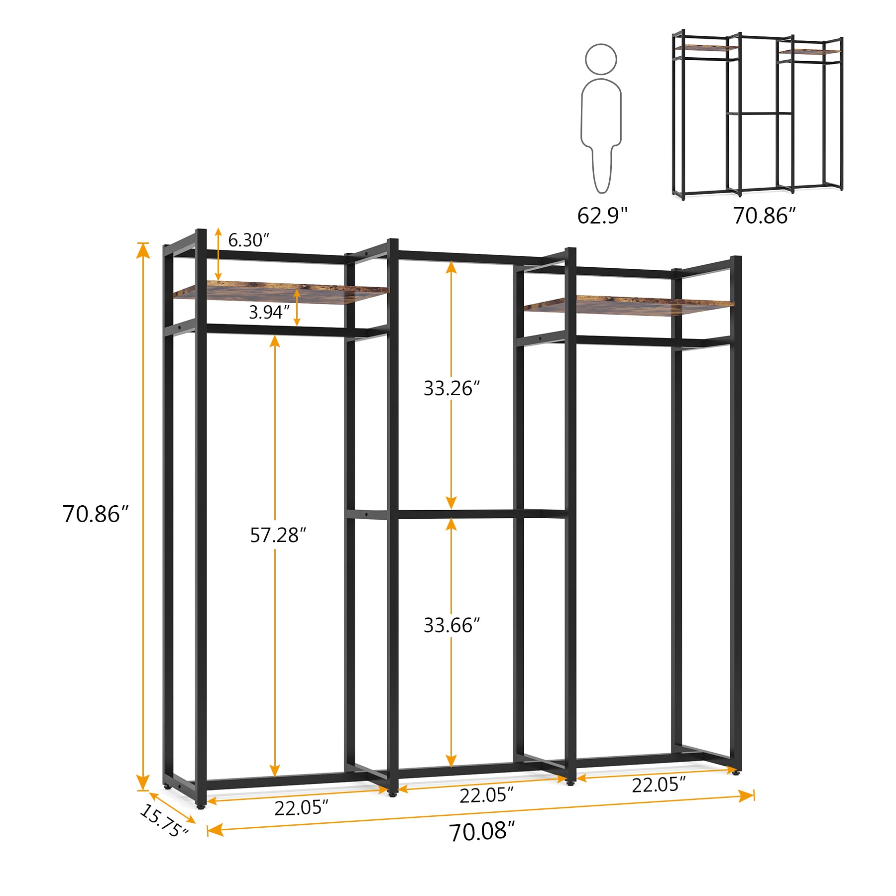 Tribesigns HOGA-JW0097 Garment-Racks - View #7