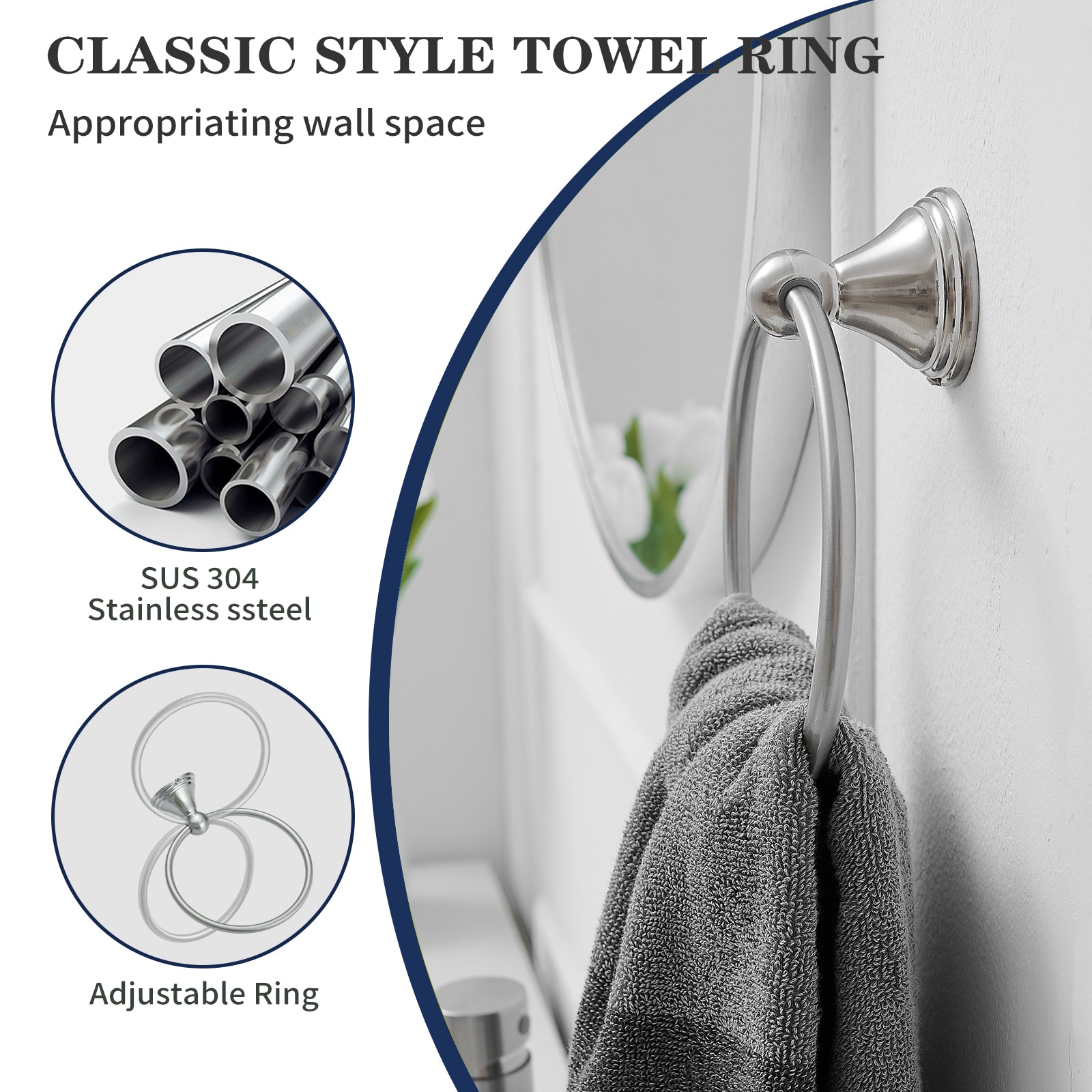BWE TBS005-5-N Decorative-Bath-Hardware-Kits - View #4