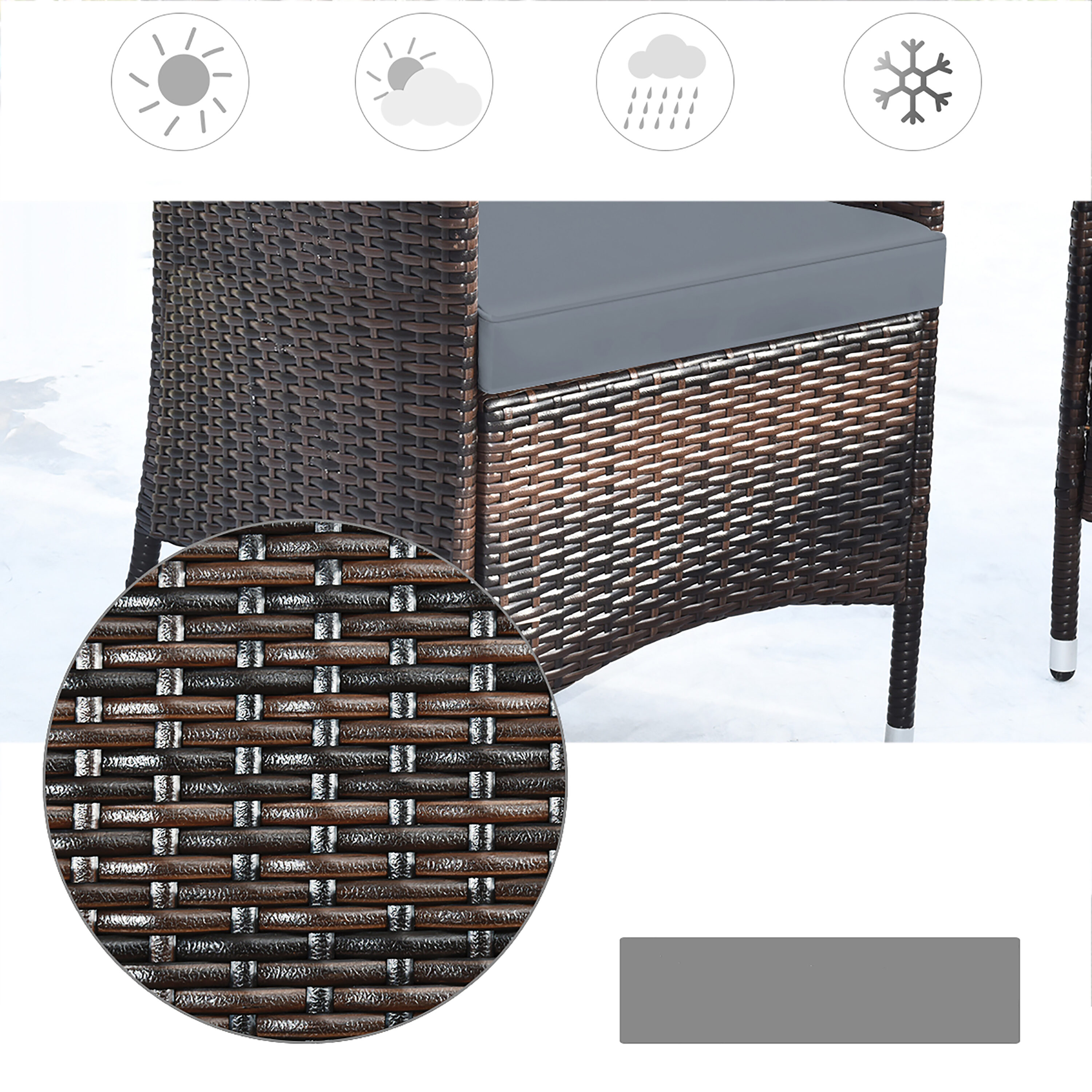 Costway HW63214GR Patio-Conversation-Sets - View #4