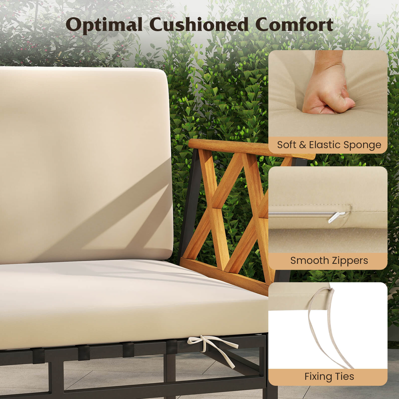 Costway HCST08208 Patio-Conversation-Sets - View #4
