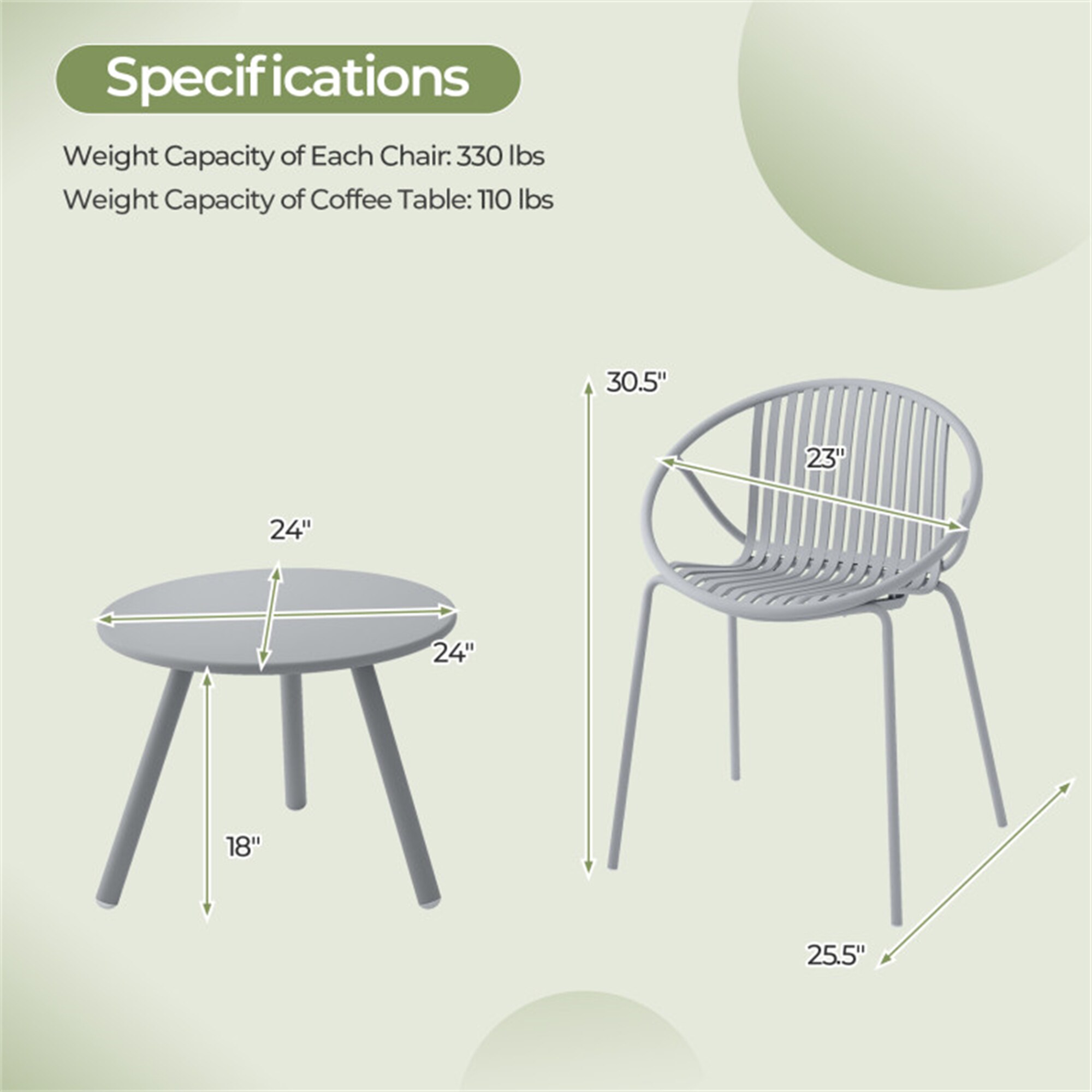 BABOOM BOM-11883HS-CO Patio-Conversation-Sets - View #5