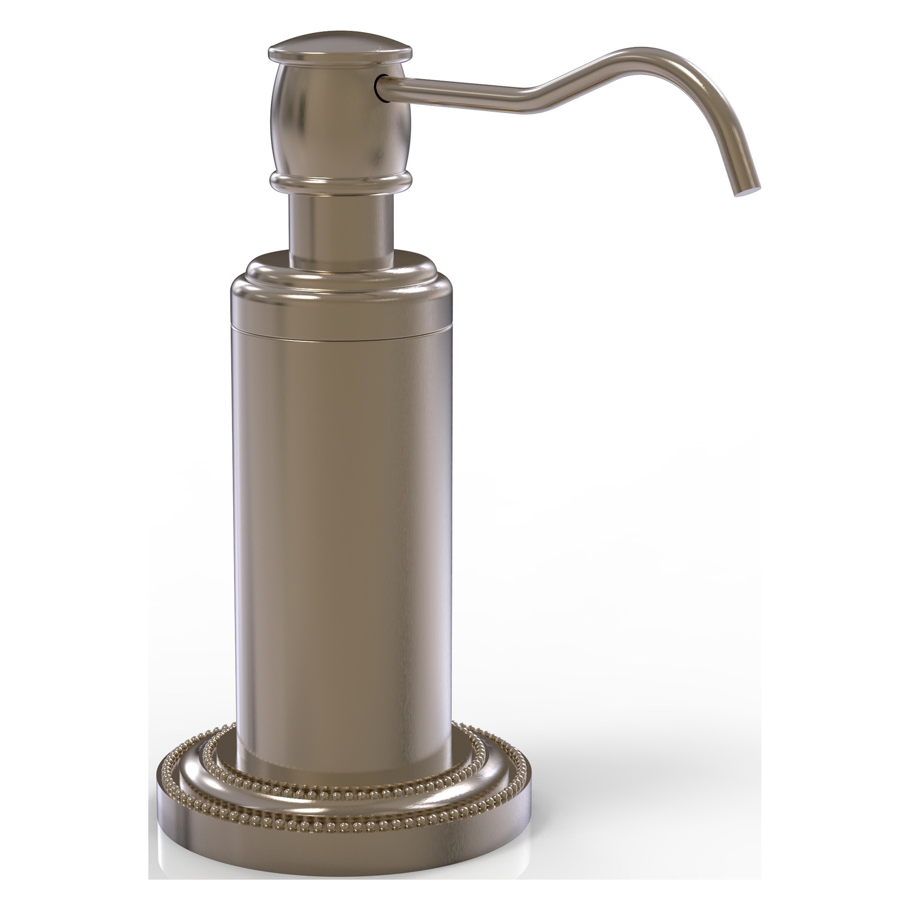 Allied Brass DT-61-PEW Dottingham Antique Pewter 5-oz. Capacity Freestanding Soap and Lotion Dispenser