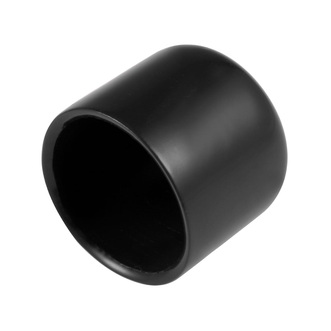 Unique Bargains 15pcs Rubber End Caps 23mm ID Vinyl Round End Cap Cover Screw Thread Protectors Black