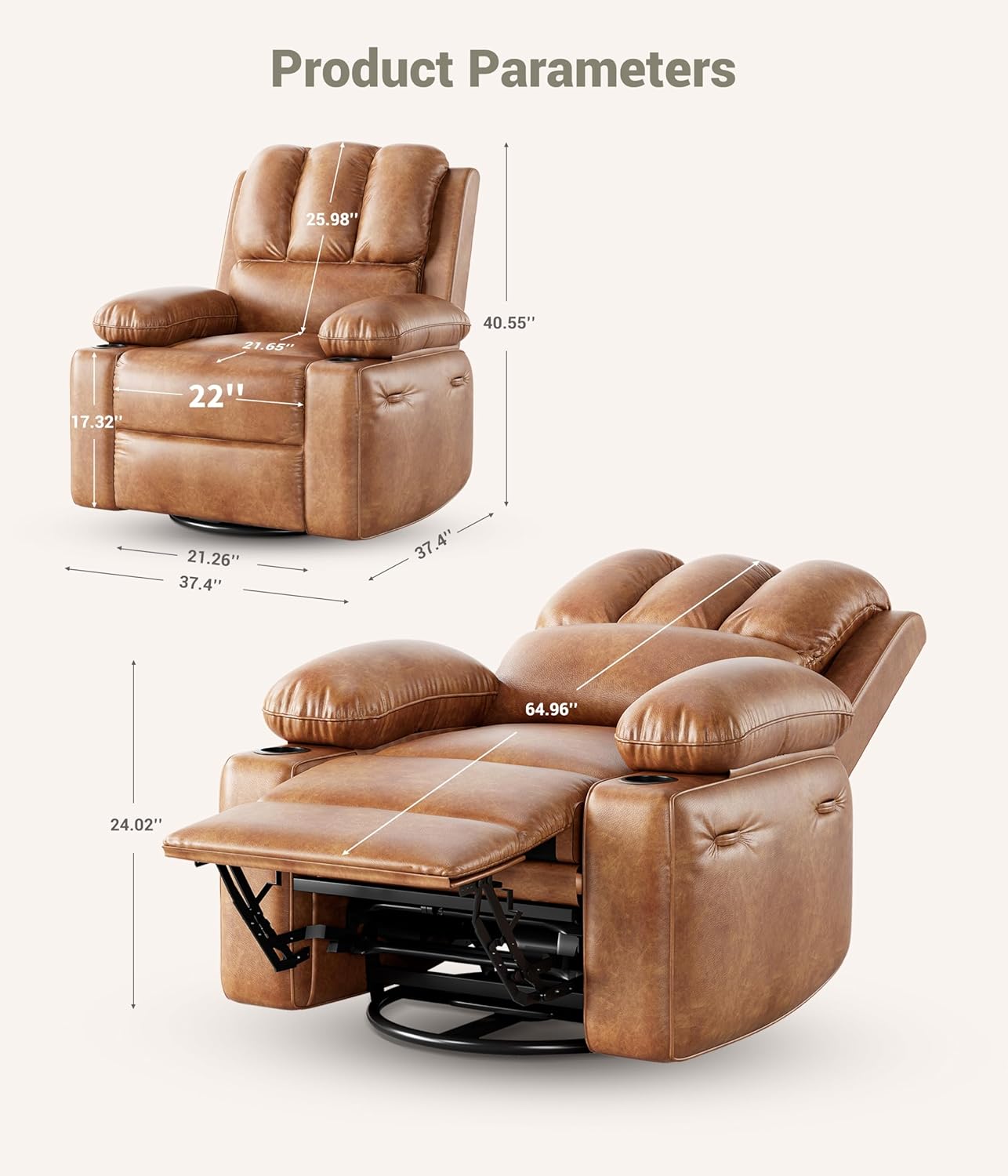 masamislipslikesuger ✨ Modmax Next-Gen Nuvella™ Performance Fabric Swivel Glider